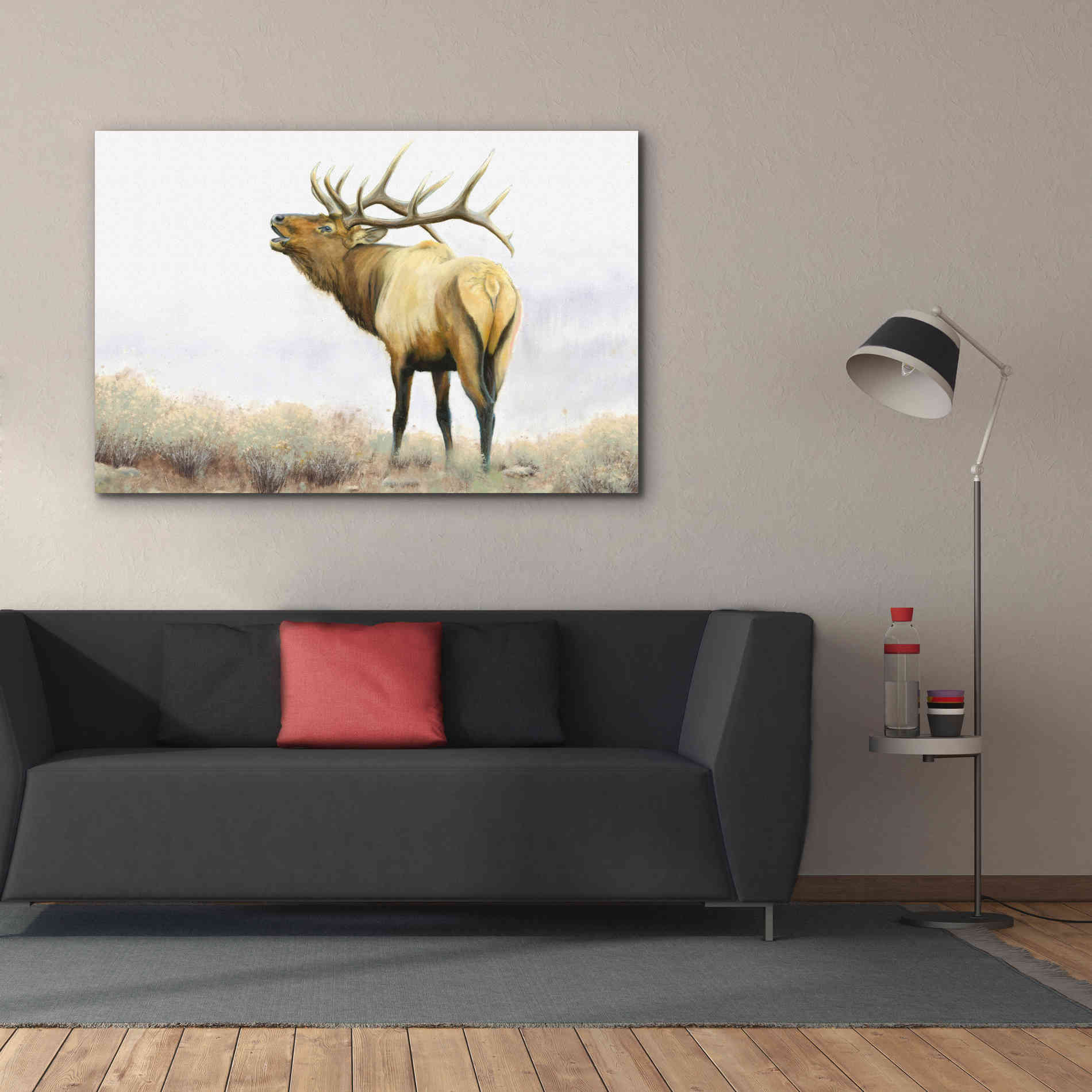 'Majestic Elk' by James Wiens, Canvas Wall Art,60 x 40