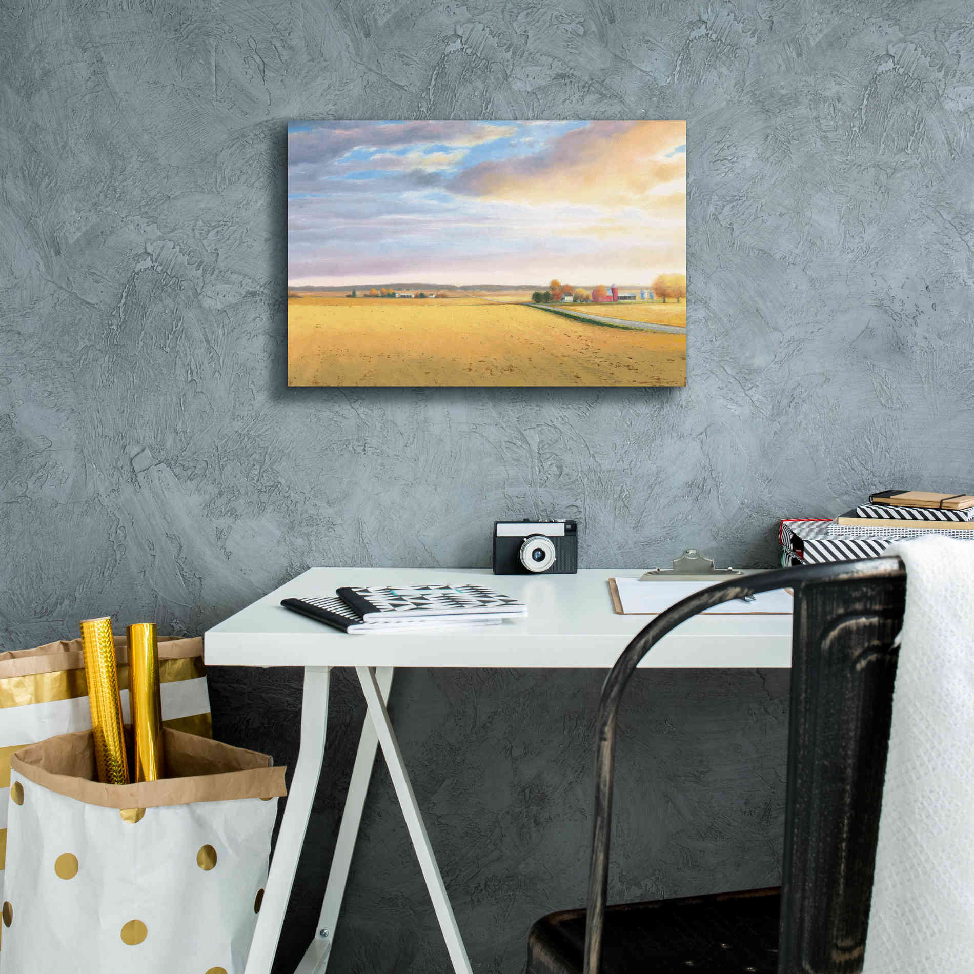 'Heartland Landscape' by James Wiens, Canvas Wall Art,18 x 12