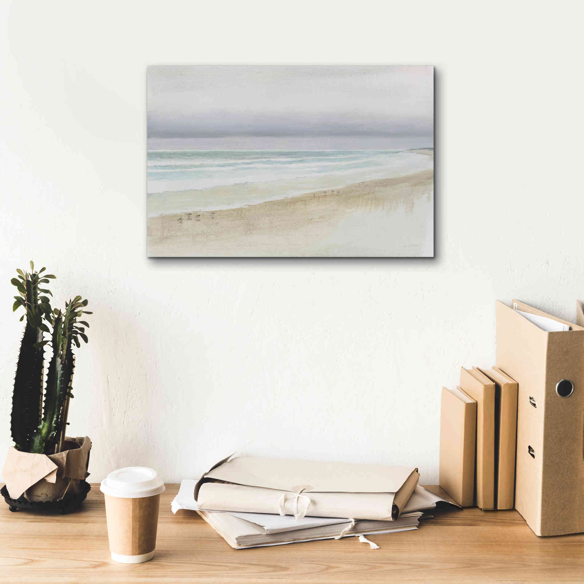 'Serene Seaside' by James Wiens, Canvas Wall Art,18 x 12