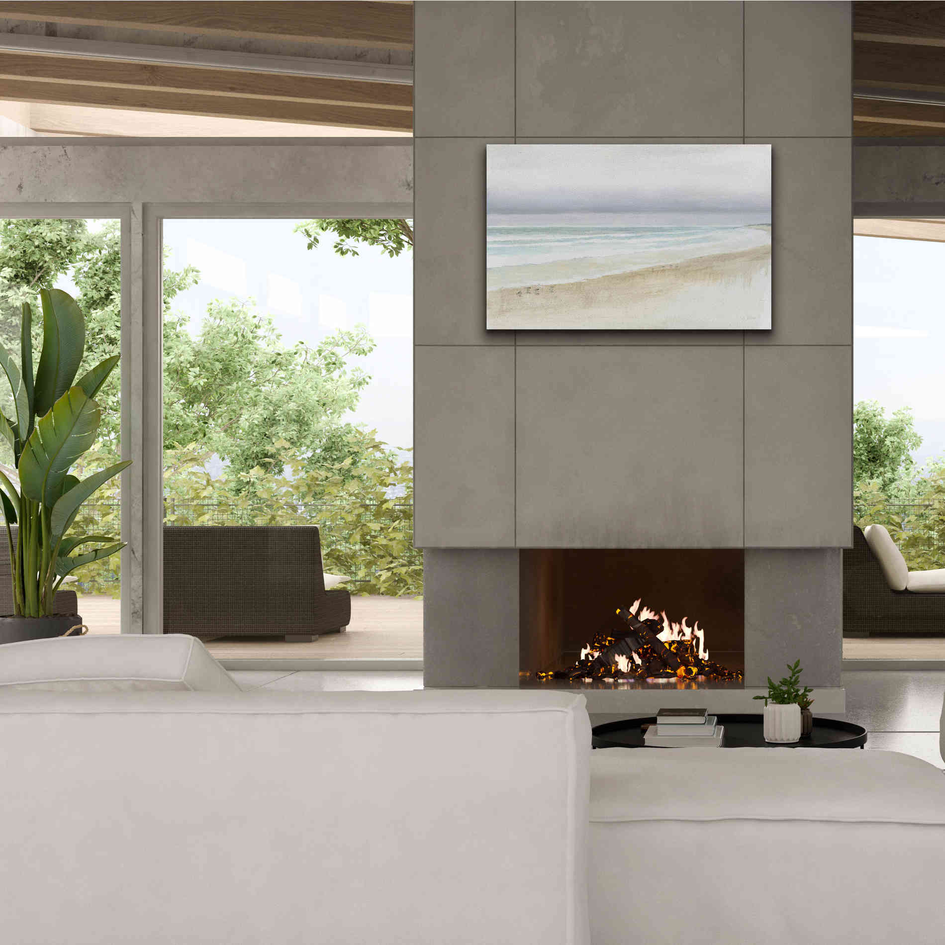 'Serene Seaside' by James Wiens, Canvas Wall Art,40 x 26