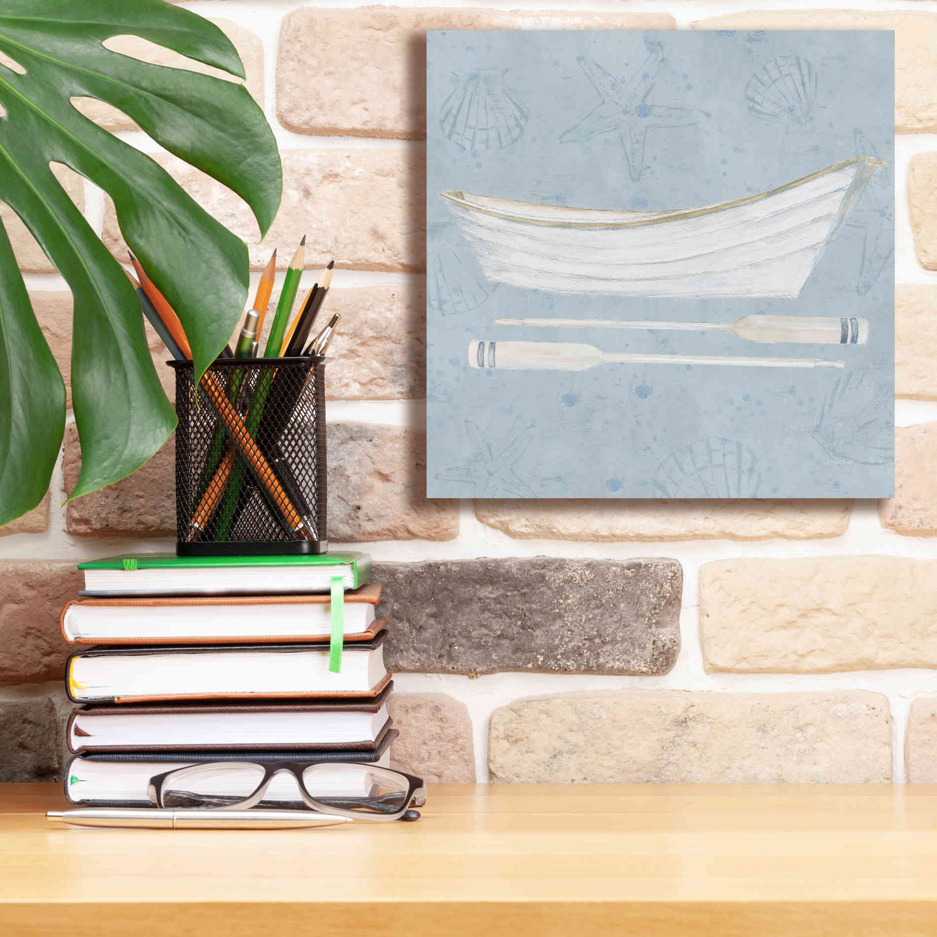 'Serene Seaside I' by James Wiens, Canvas Wall Art,12 x 12