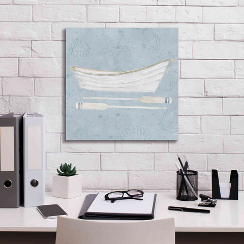 Image of 'Serene Seaside I' by James Wiens, Canvas Wall Art,18 x 18