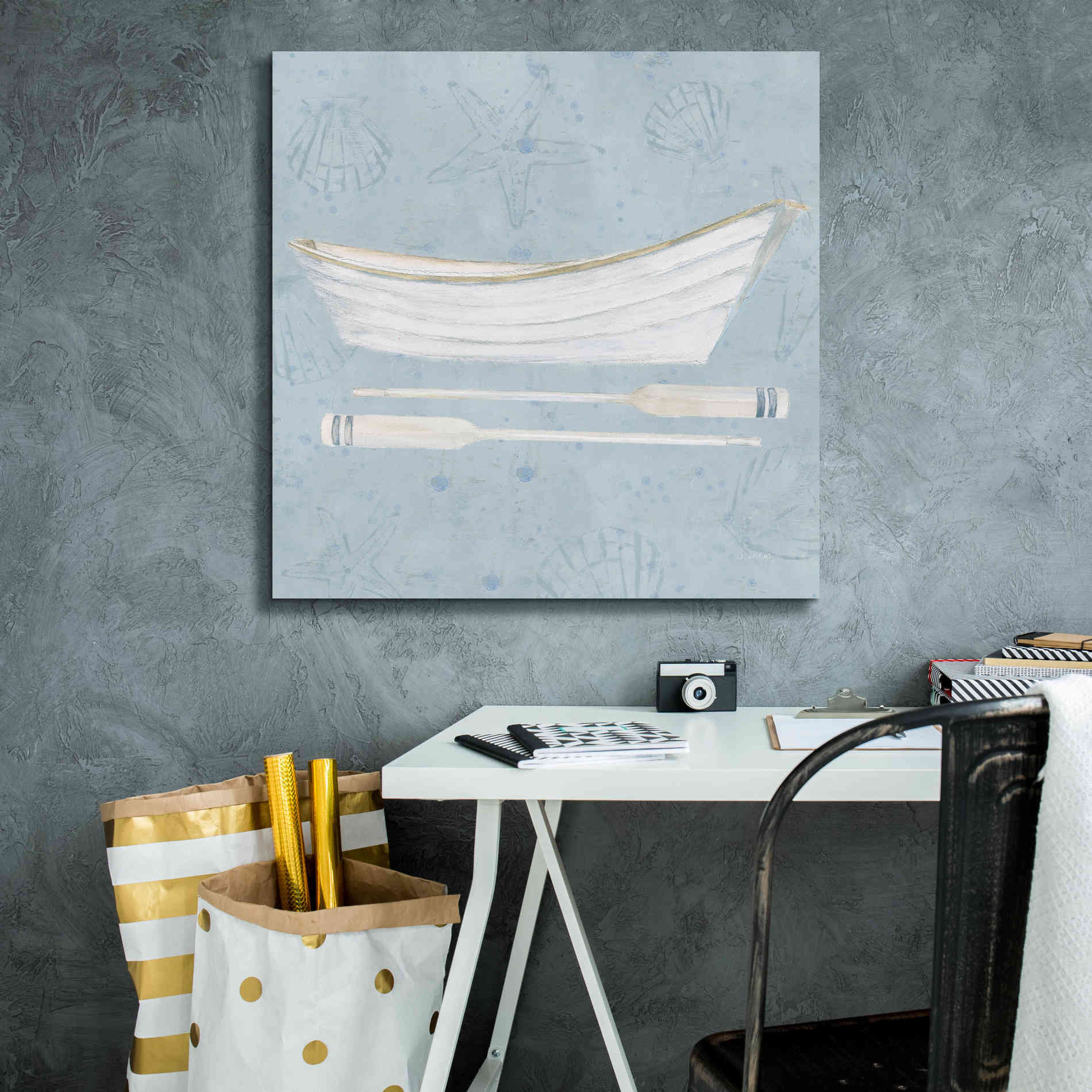 'Serene Seaside I' by James Wiens, Canvas Wall Art,26 x 26