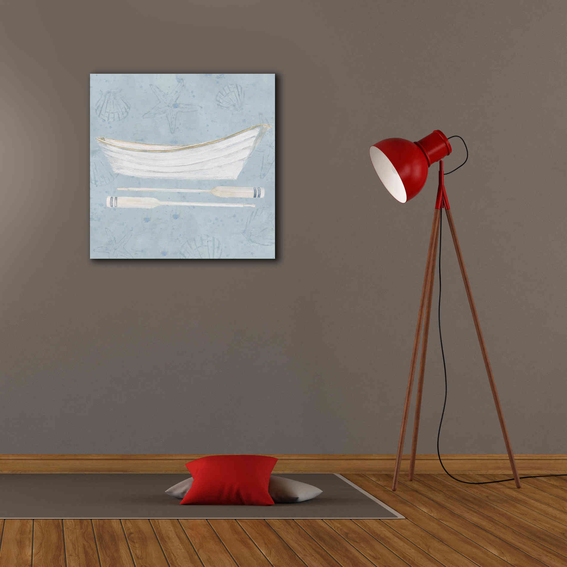 'Serene Seaside I' by James Wiens, Canvas Wall Art,26 x 26