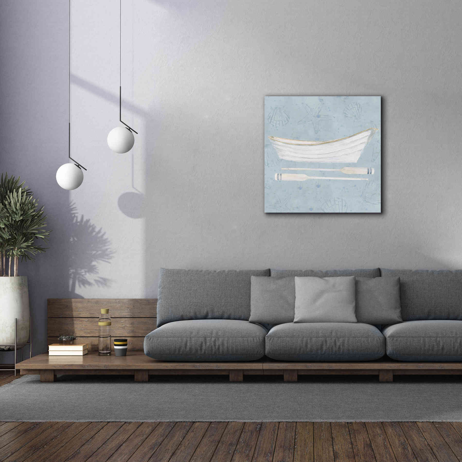 'Serene Seaside I' by James Wiens, Canvas Wall Art,37 x 37