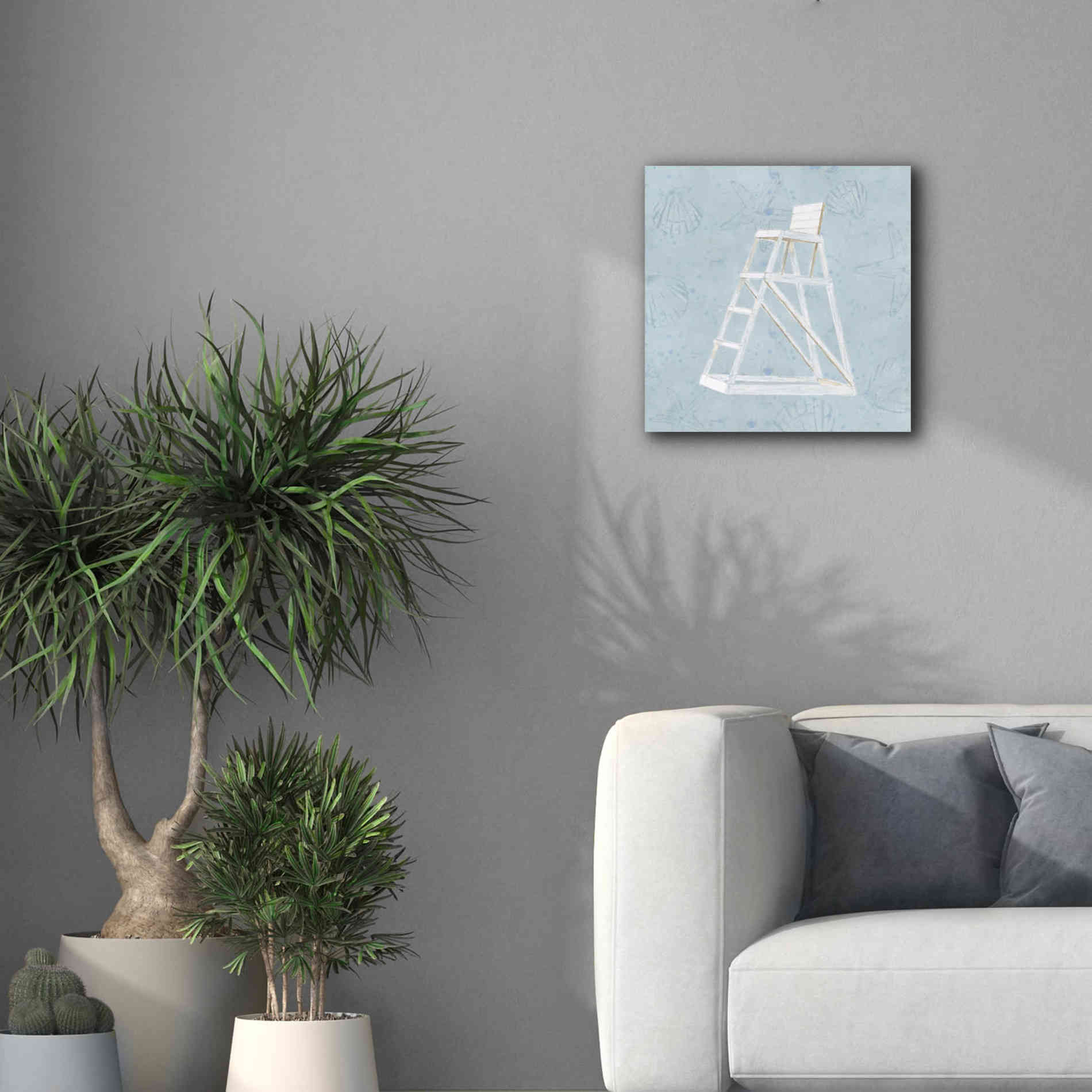 'Serene Seaside II' by James Wiens, Canvas Wall Art,18 x 18