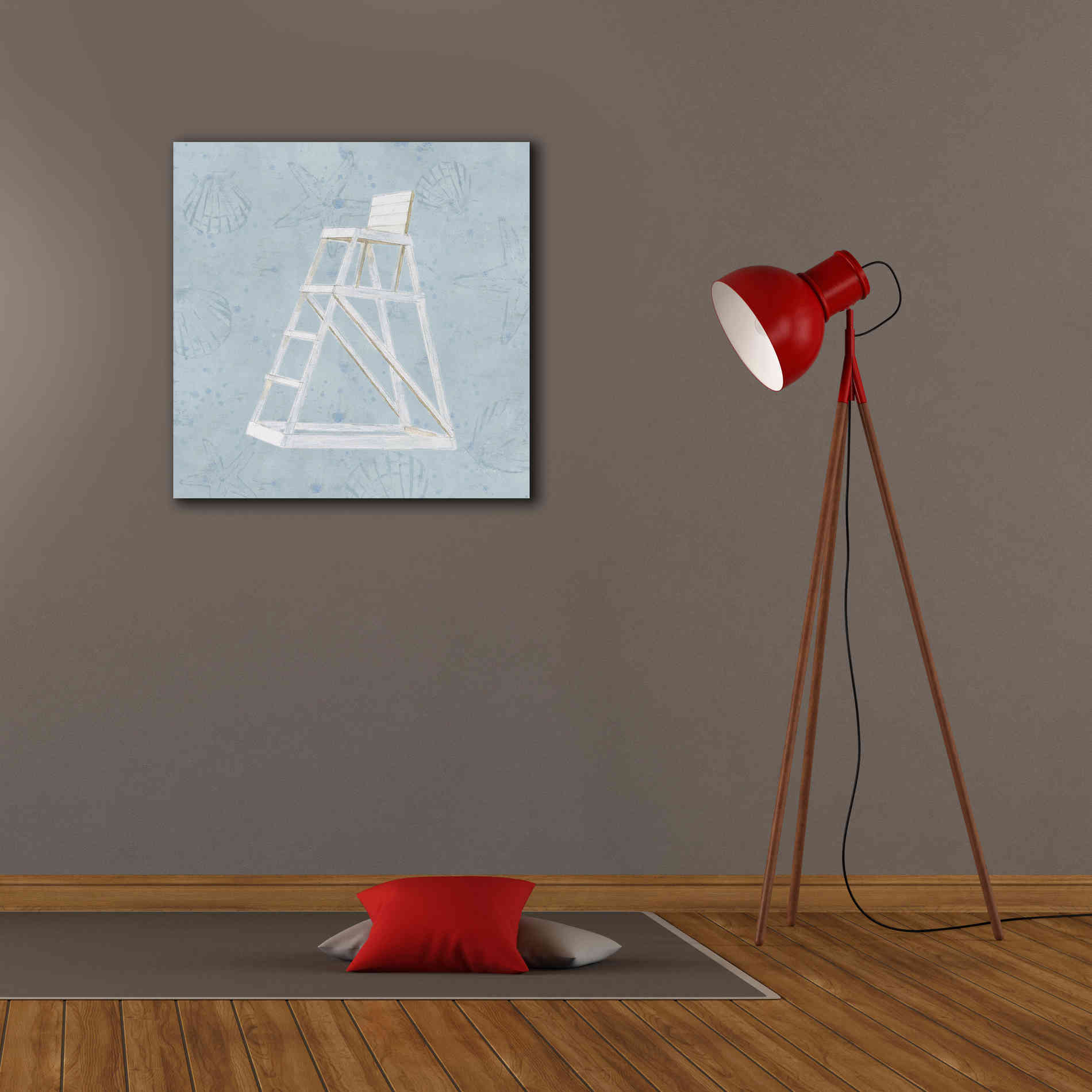 'Serene Seaside II' by James Wiens, Canvas Wall Art,26 x 26