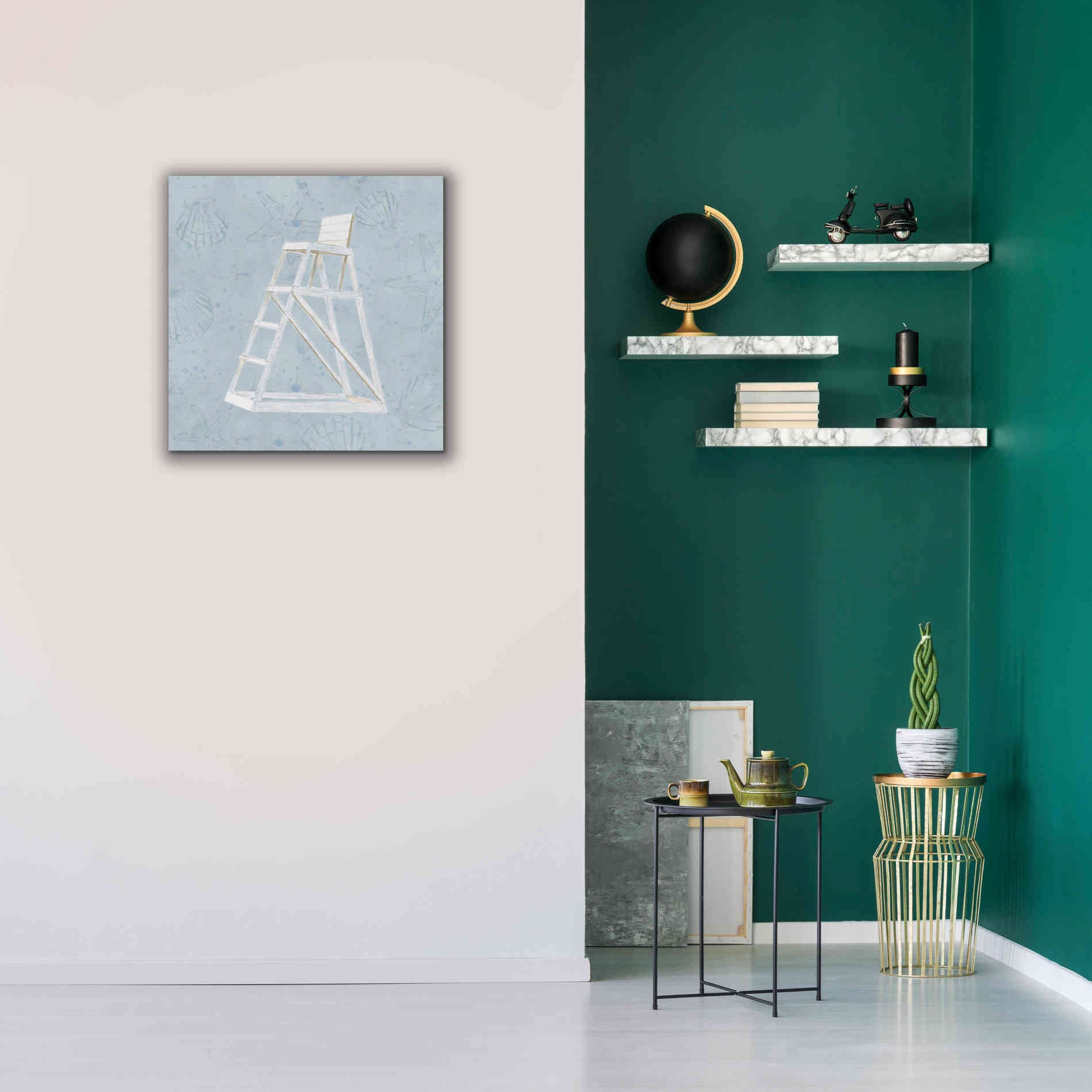 'Serene Seaside II' by James Wiens, Canvas Wall Art,26 x 26