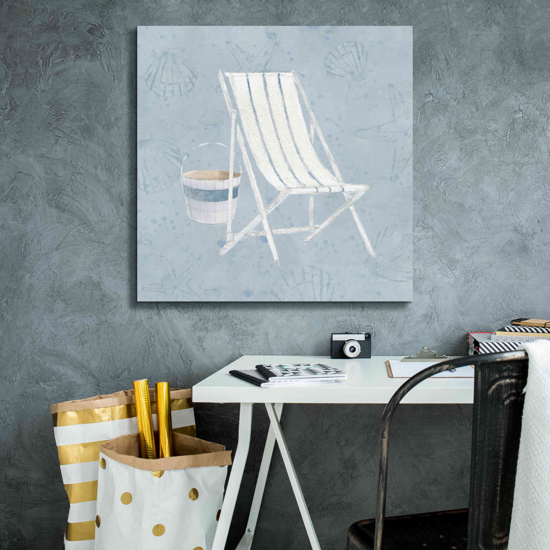 'Serene Seaside III' by James Wiens, Canvas Wall Art,26 x 26