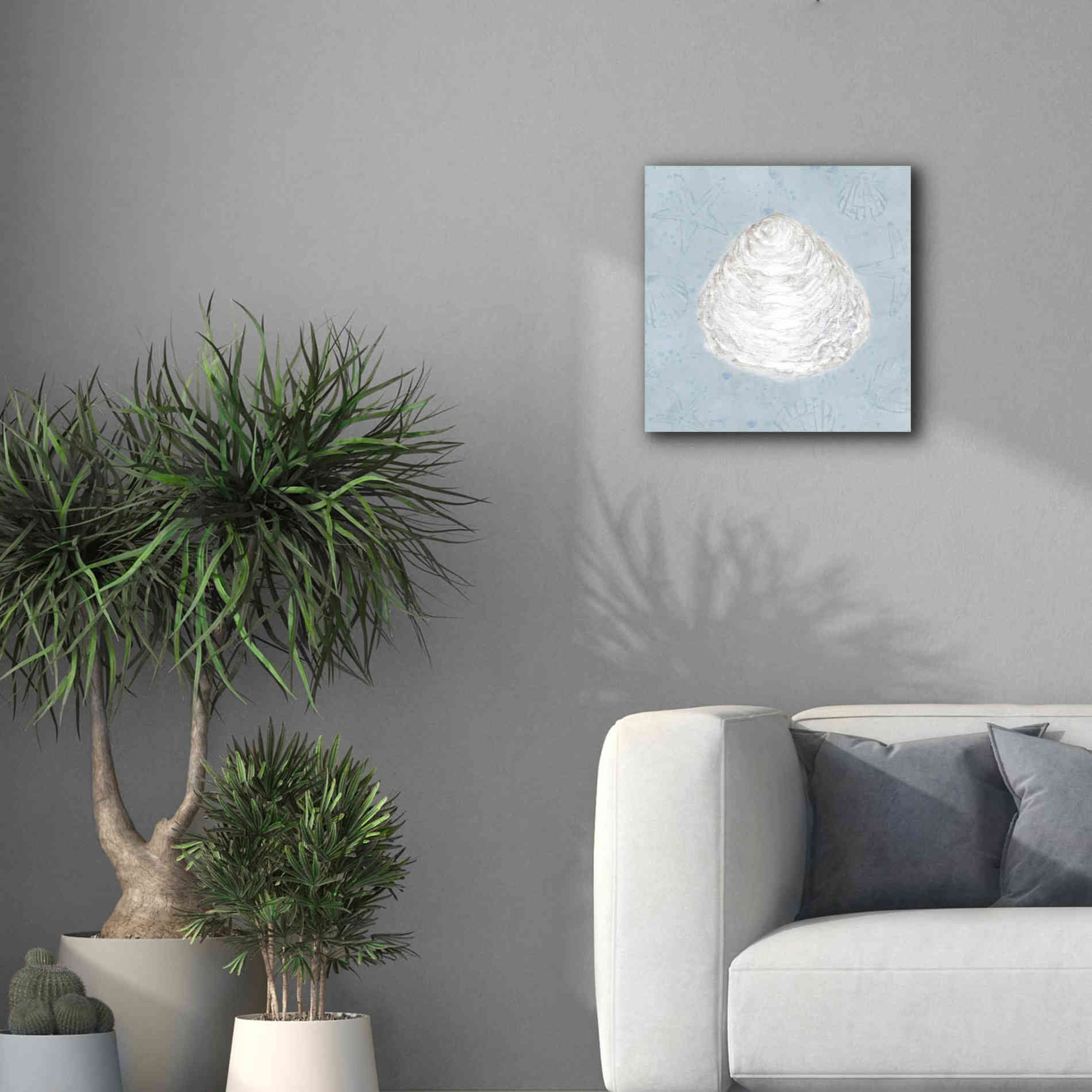 'Serene Shells I' by James Wiens, Canvas Wall Art,18 x 18