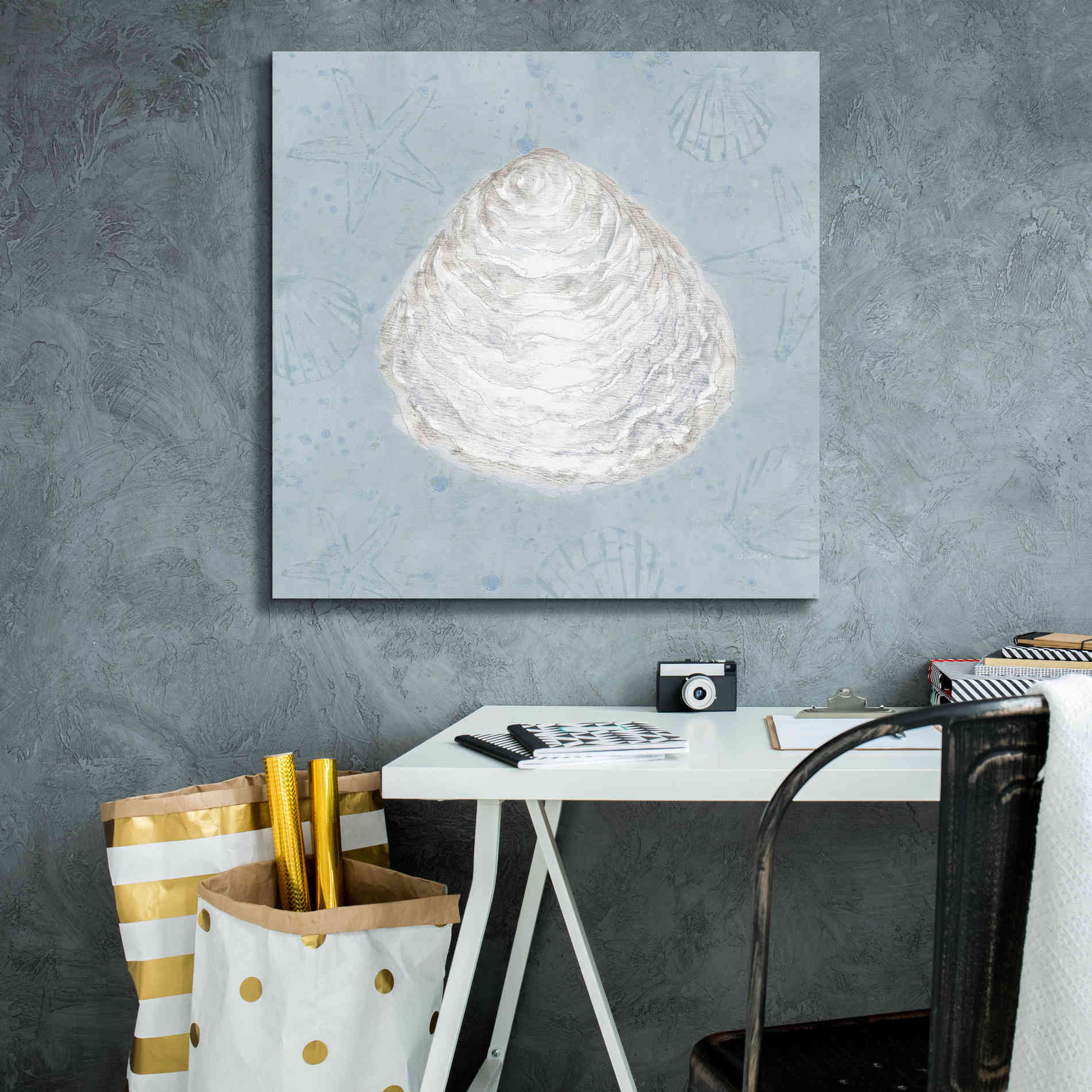 'Serene Shells I' by James Wiens, Canvas Wall Art,26 x 26