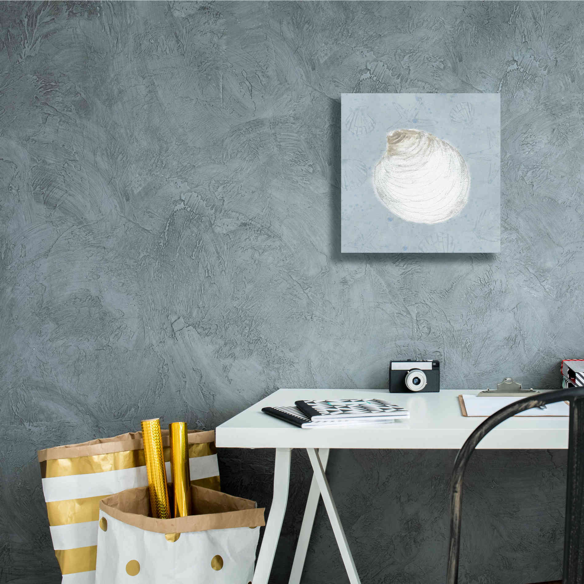 'Serene Shells II' by James Wiens, Canvas Wall Art,12 x 12