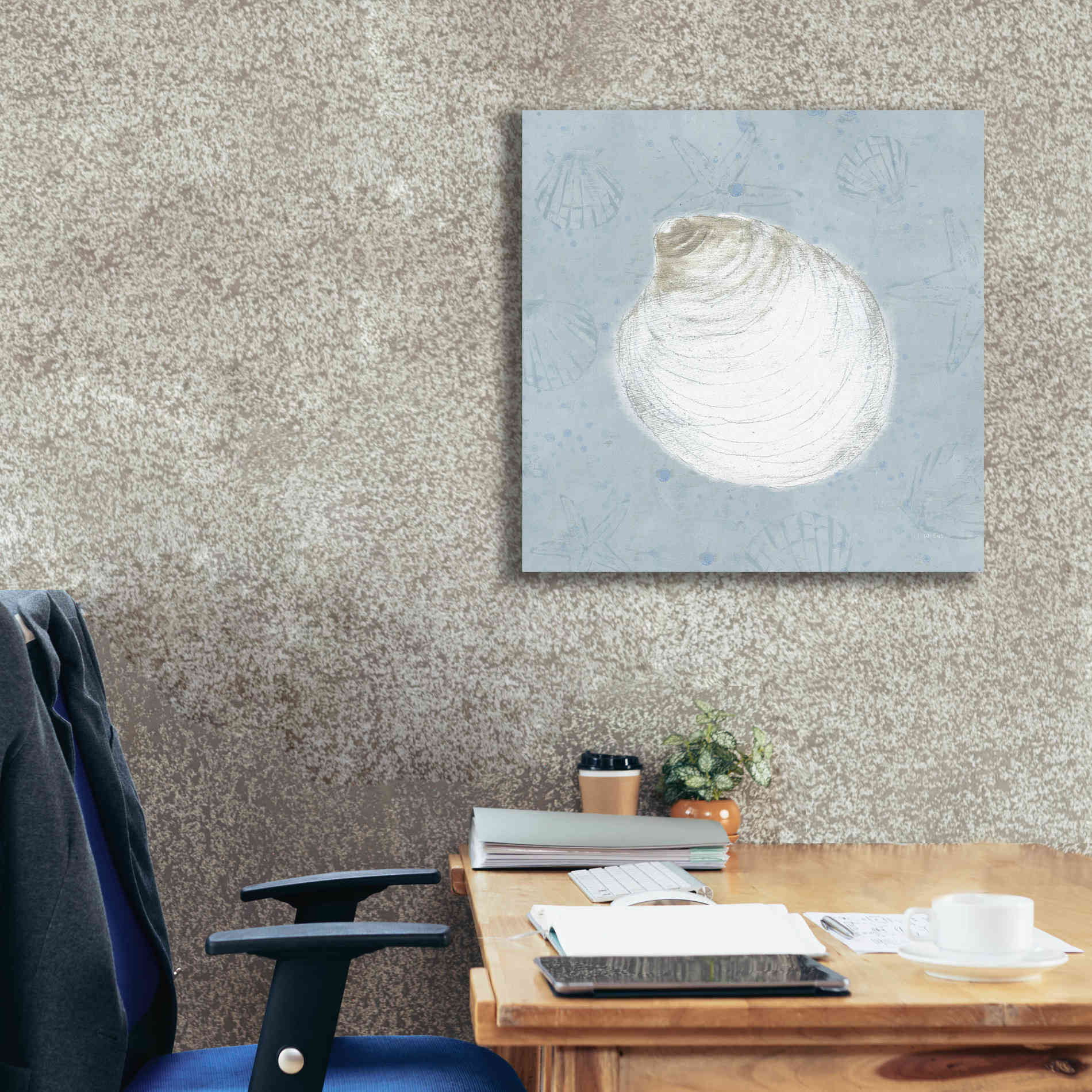 'Serene Shells II' by James Wiens, Canvas Wall Art,26 x 26