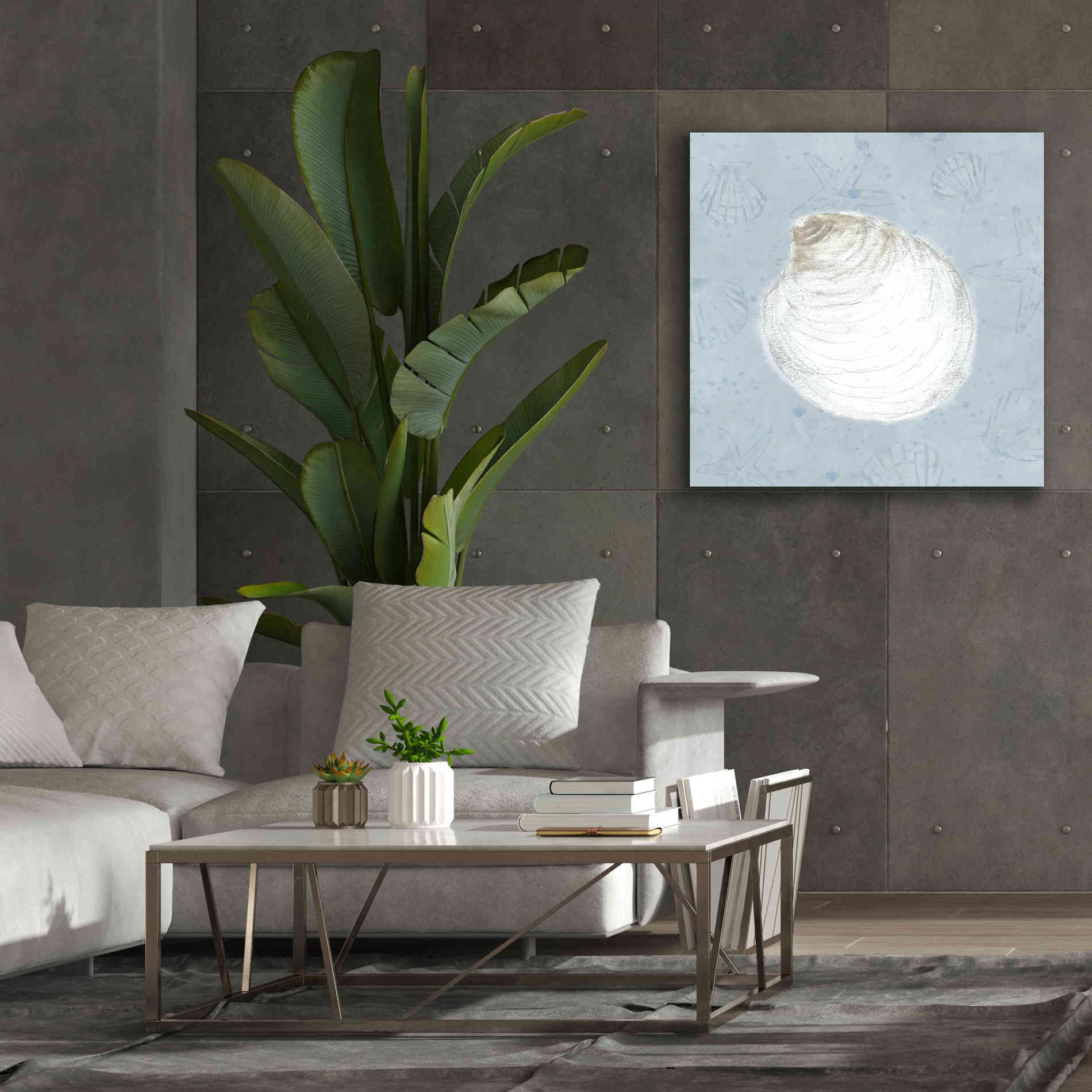 'Serene Shells II' by James Wiens, Canvas Wall Art,37 x 37