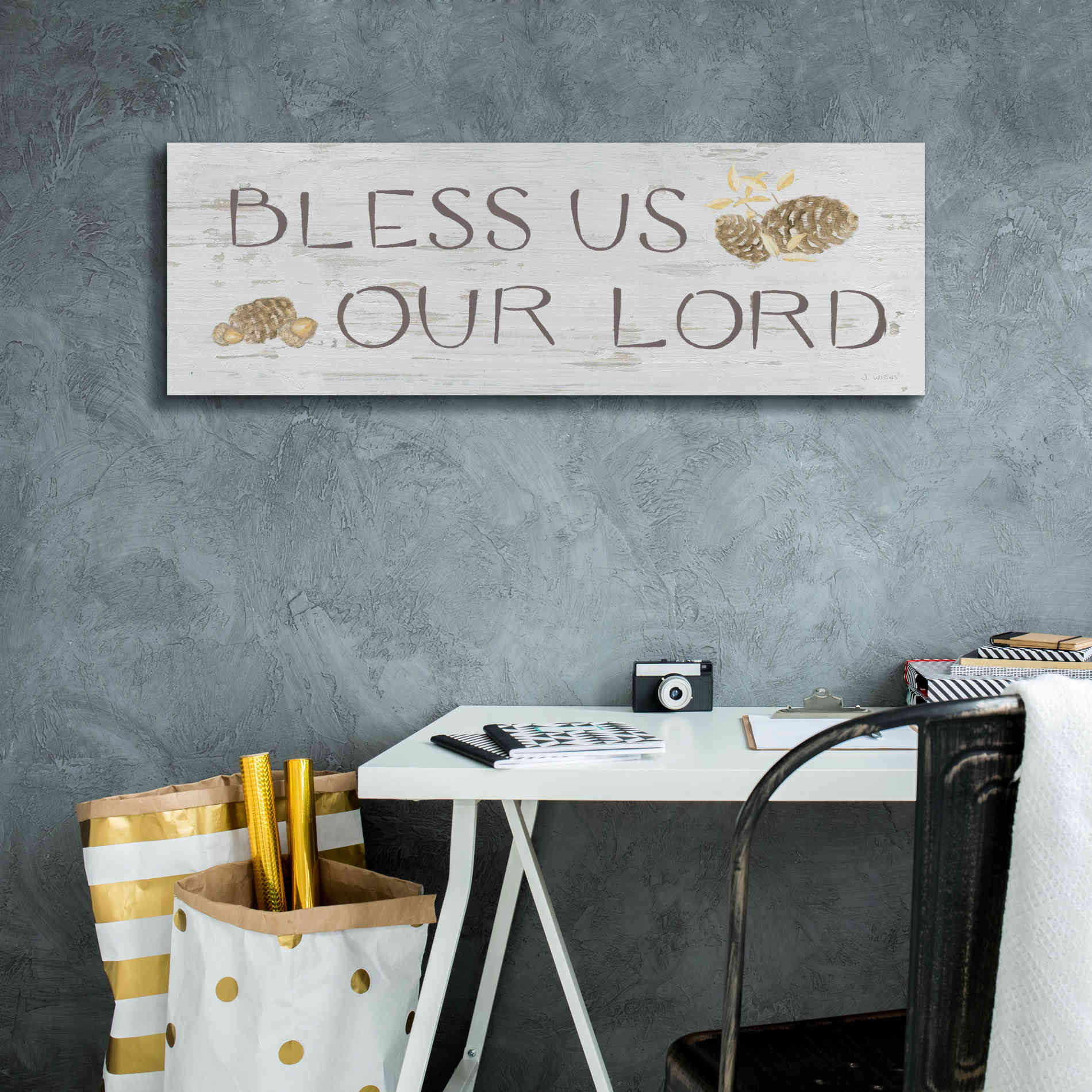 'Beautiful Bounty Sign II' by James Wiens, Canvas Wall Art,36 x 12