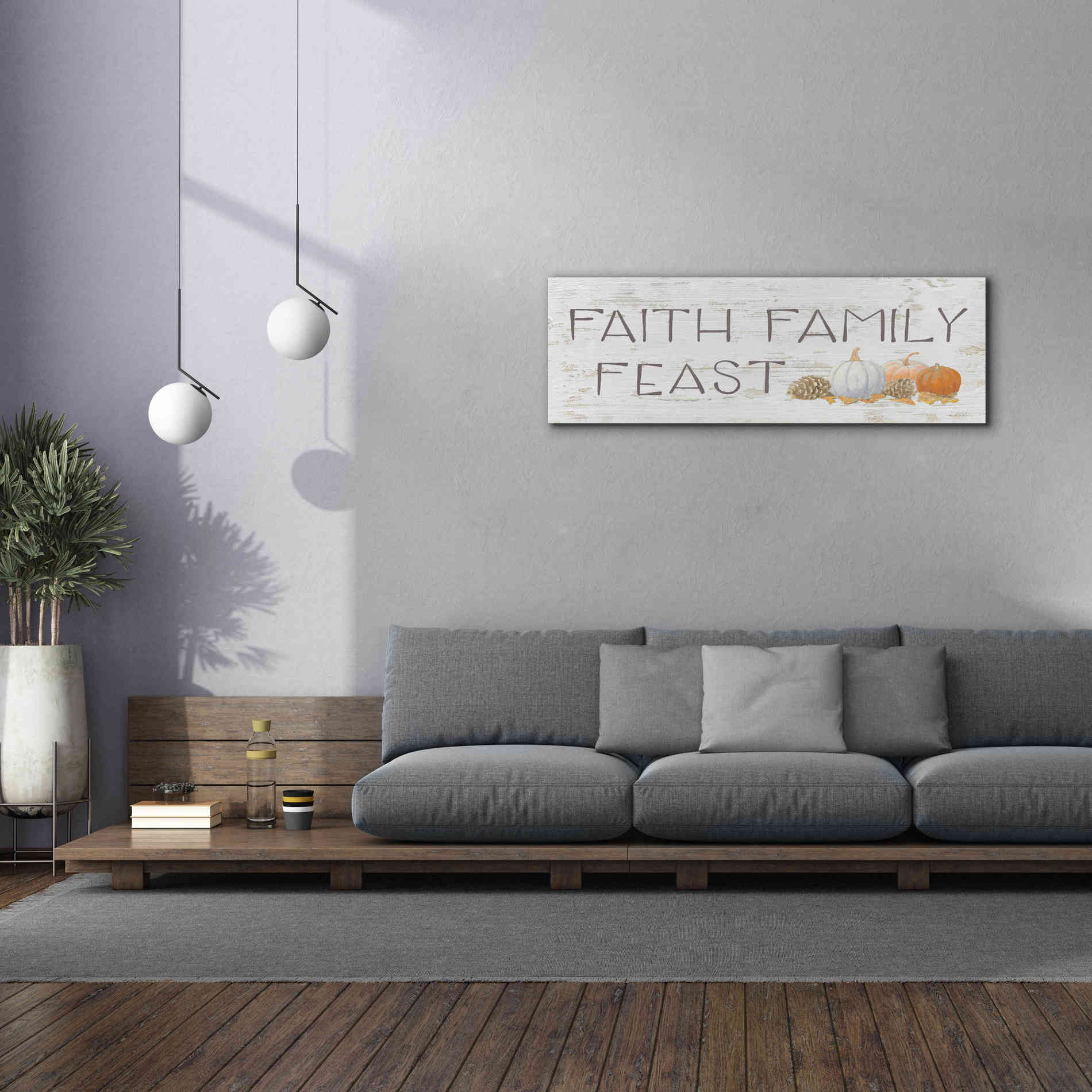 'Beautiful Bounty Sign III' by James Wiens, Canvas Wall Art,60 x 20