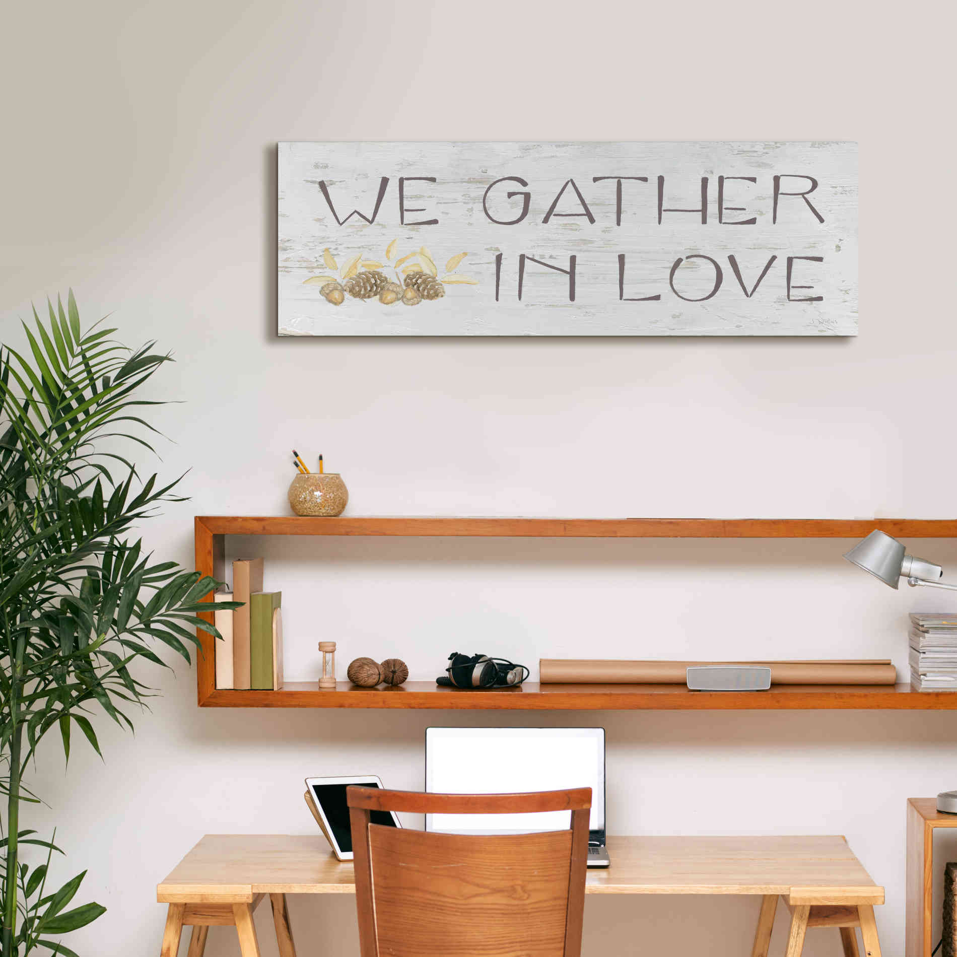 'Beautiful Bounty Sign IV' by James Wiens, Canvas Wall Art,36 x 12