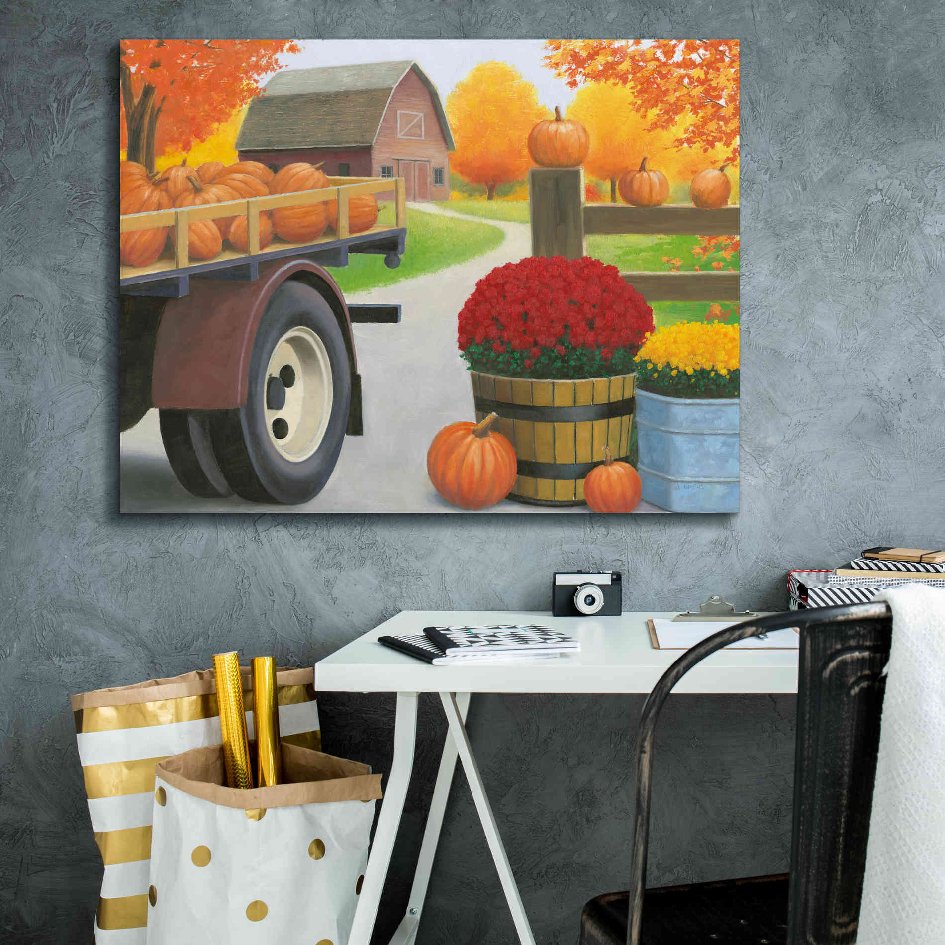 'Autumn Affinity I' by James Wiens, Canvas Wall Art,34 x 26