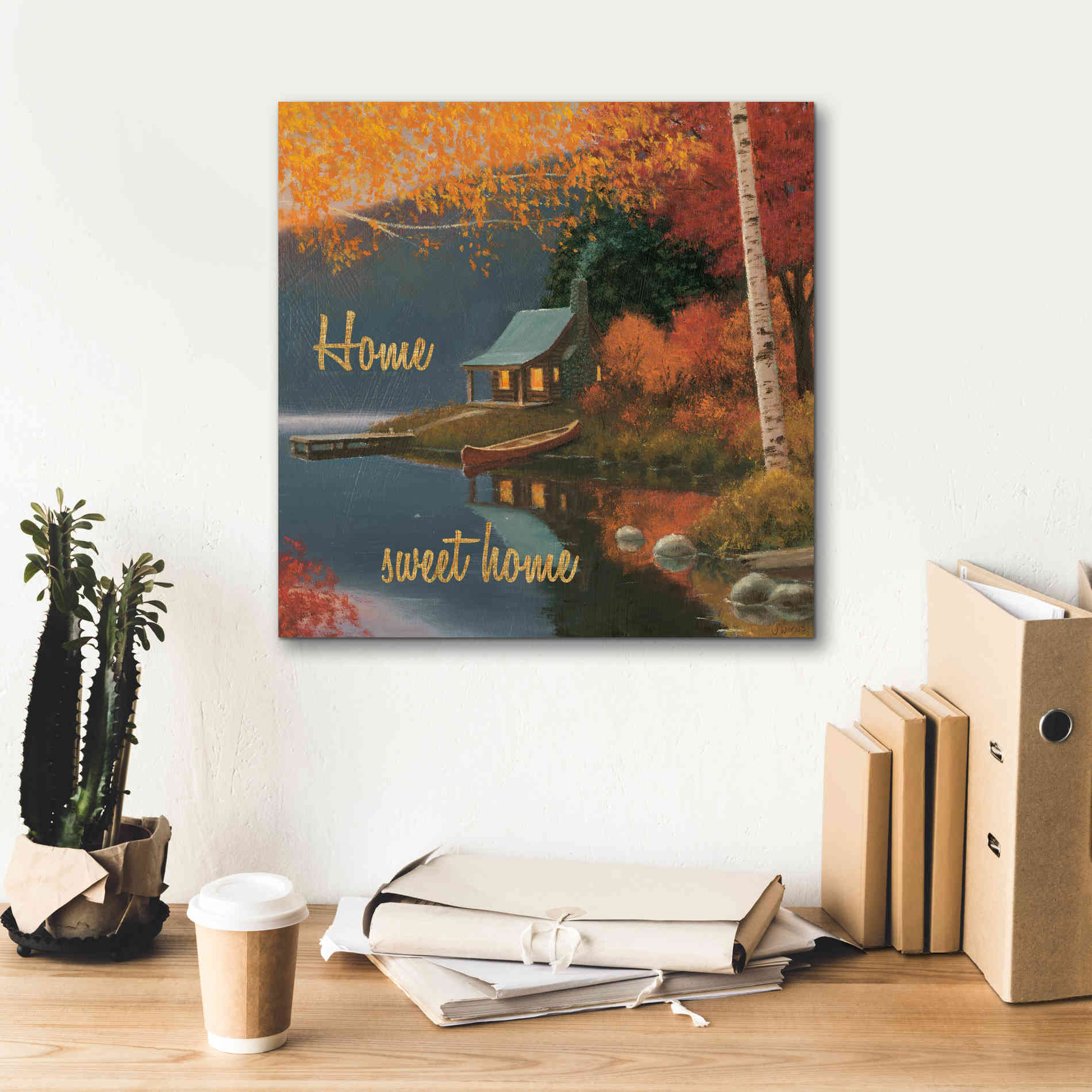 'Quiet Evening II' by James Wiens, Canvas Wall Art,18 x 18