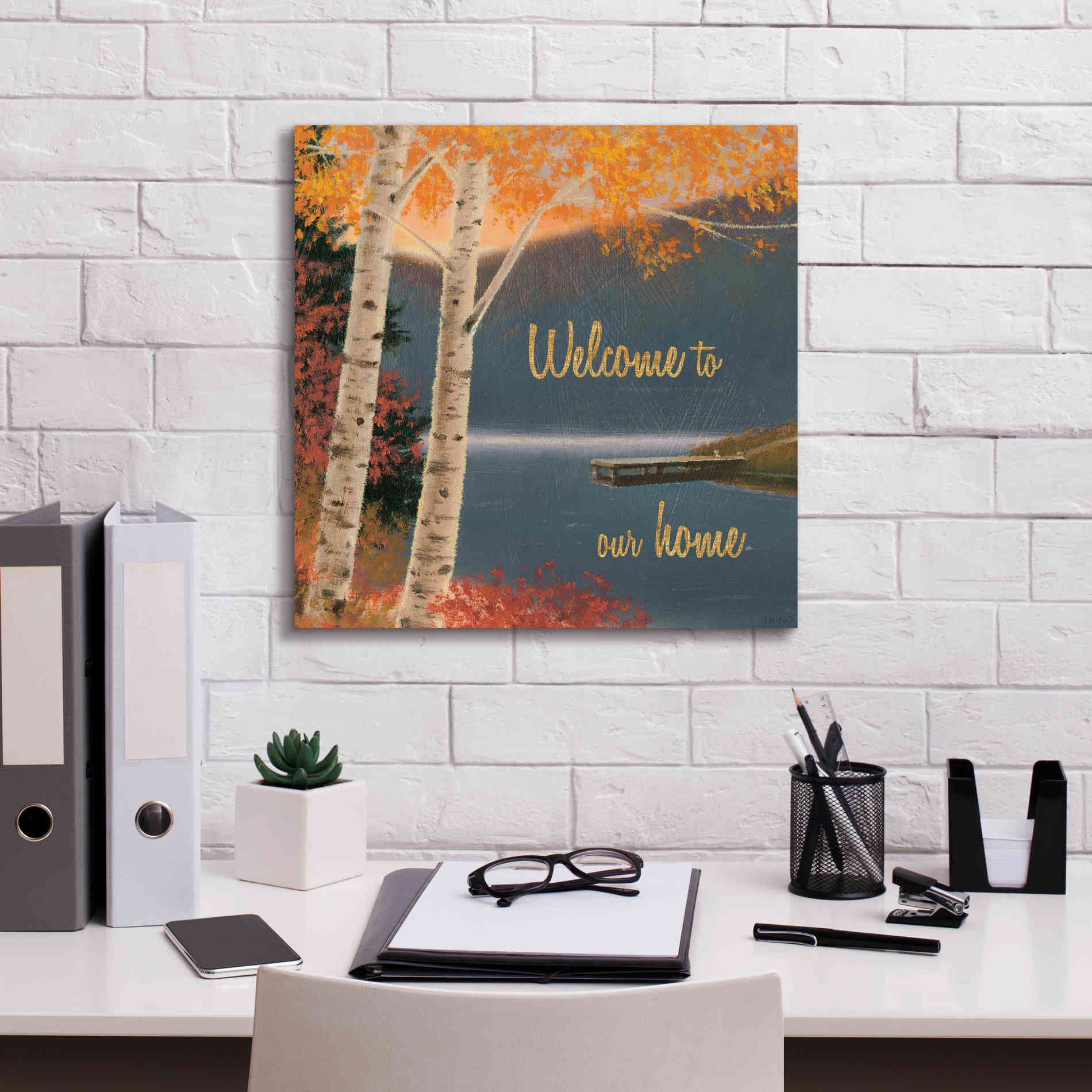 'Quiet Evening III' by James Wiens, Canvas Wall Art,18 x 18