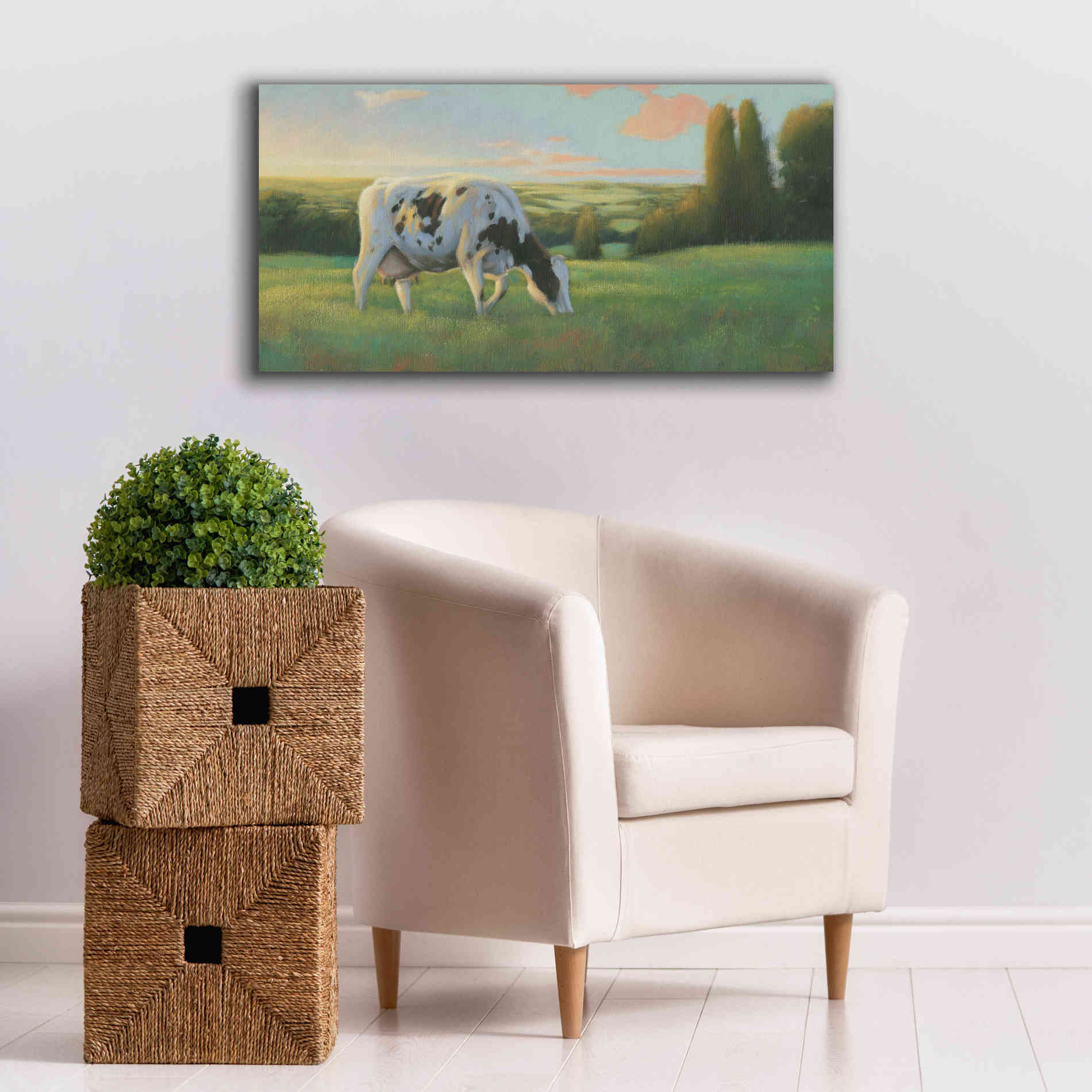 'Farm Life I' by James Wiens, Canvas Wall Art,40 x 20