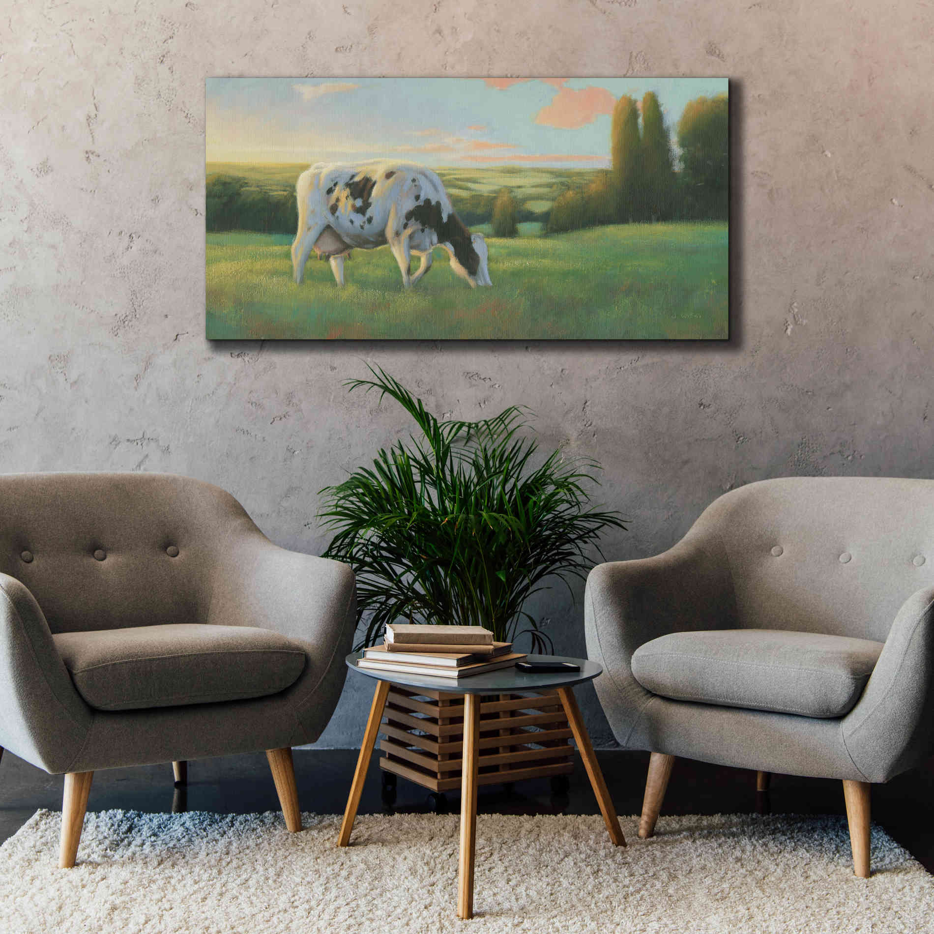 'Farm Life I' by James Wiens, Canvas Wall Art,60 x 30