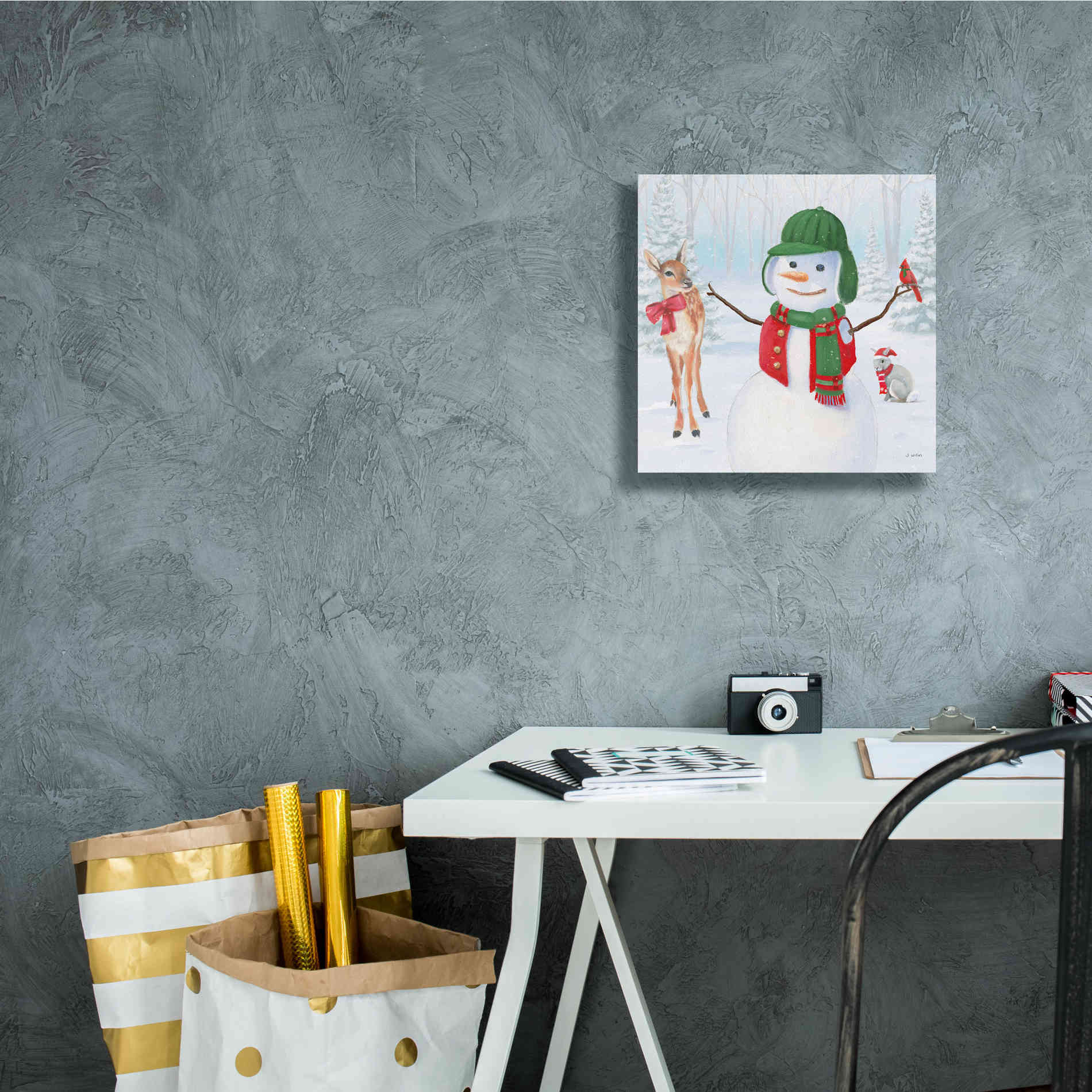 'Dressed for Christmas I Crop' by James Wiens, Canvas Wall Art,12 x 12