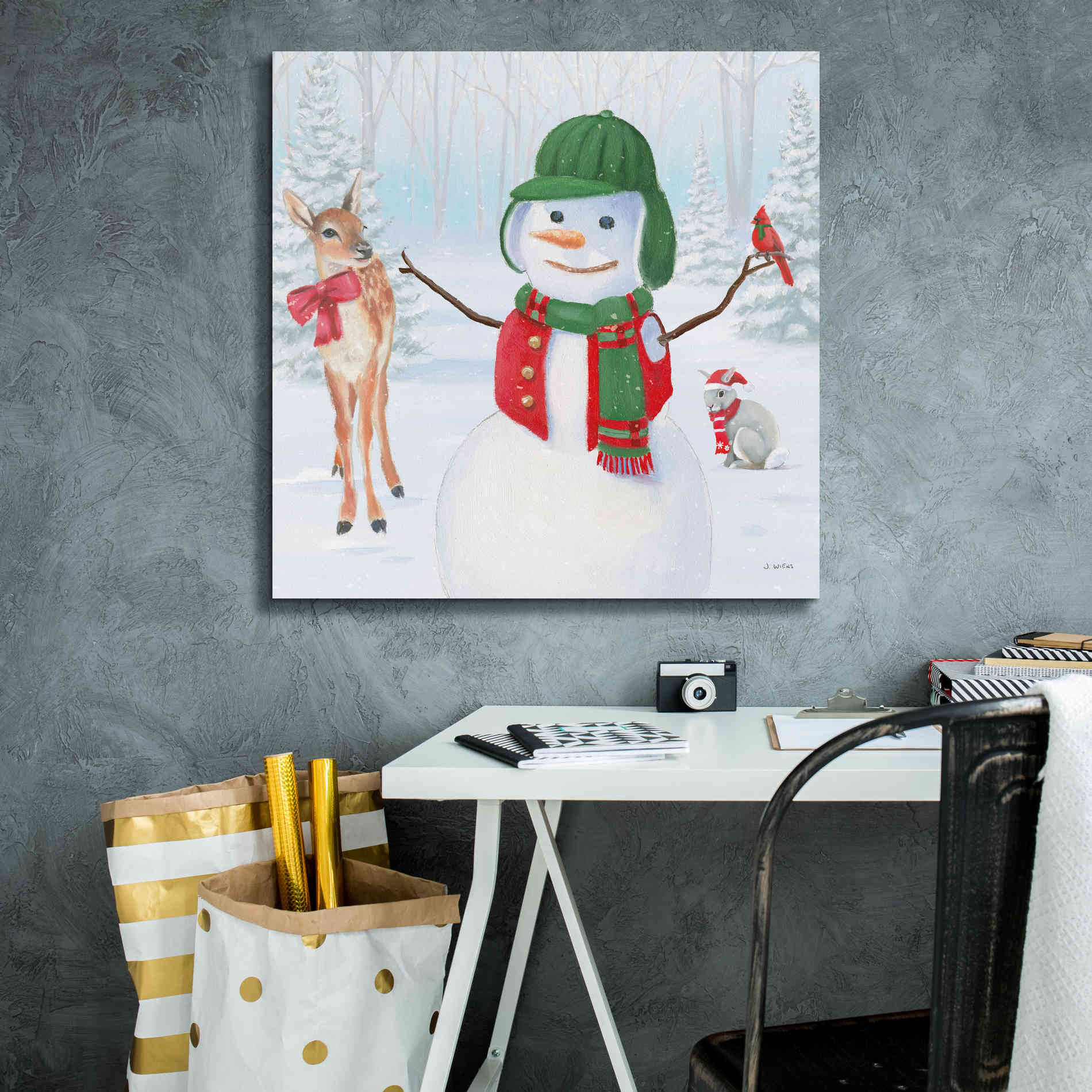 'Dressed for Christmas I Crop' by James Wiens, Canvas Wall Art,26 x 26