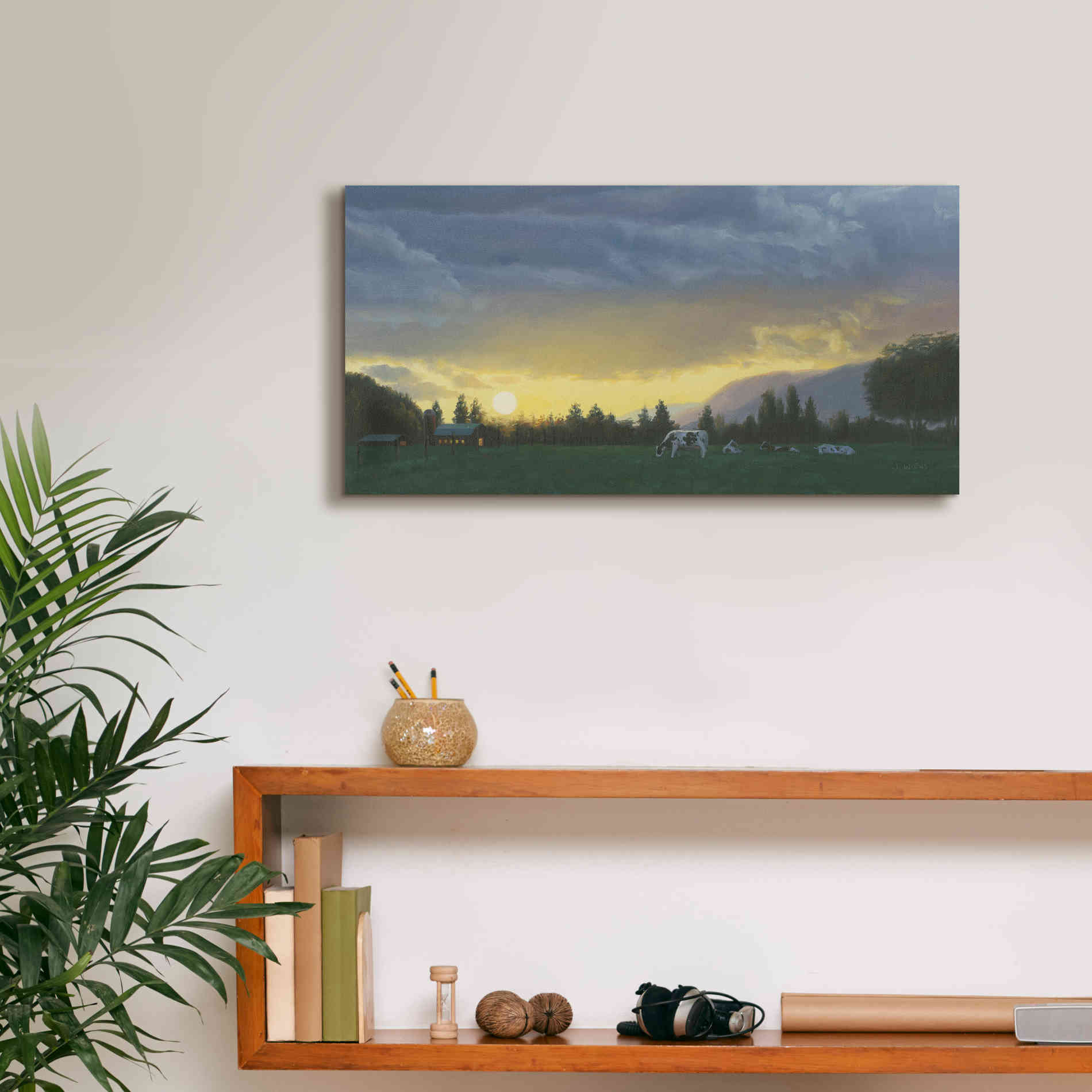 'Farm Life II' by James Wiens, Canvas Wall Art,24 x 12