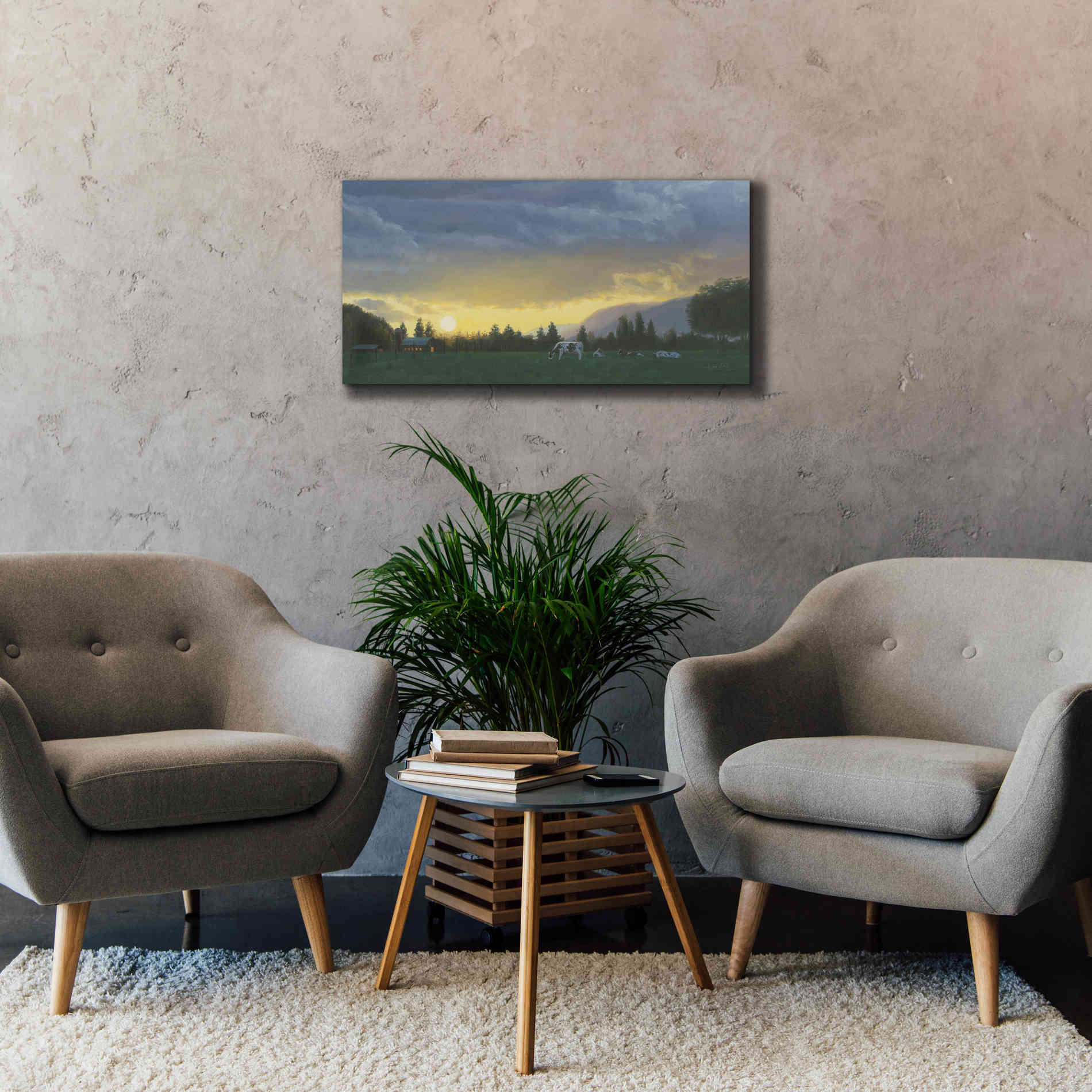 'Farm Life II' by James Wiens, Canvas Wall Art,40 x 20
