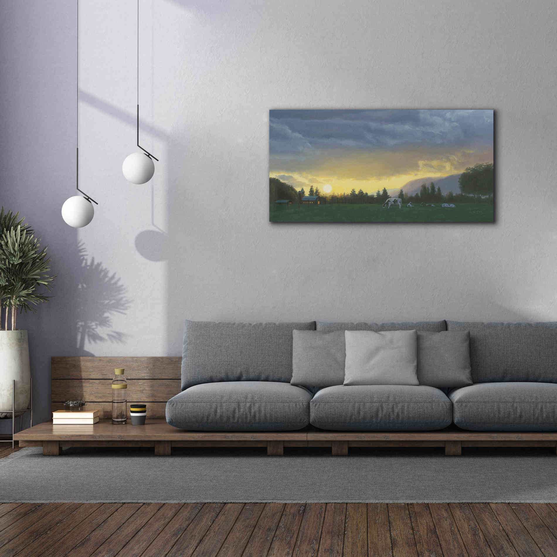 'Farm Life II' by James Wiens, Canvas Wall Art,60 x 30