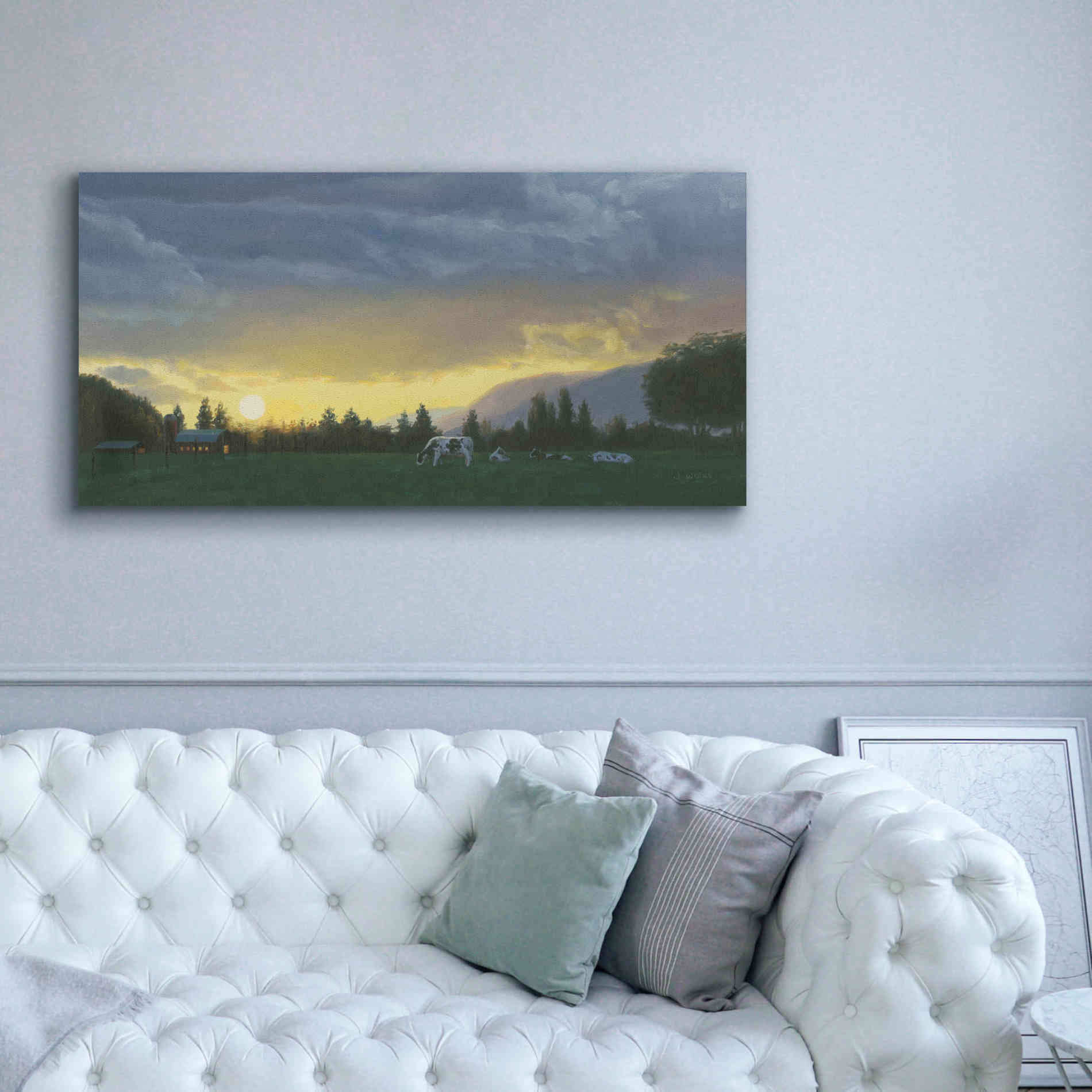 'Farm Life II' by James Wiens, Canvas Wall Art,60 x 30