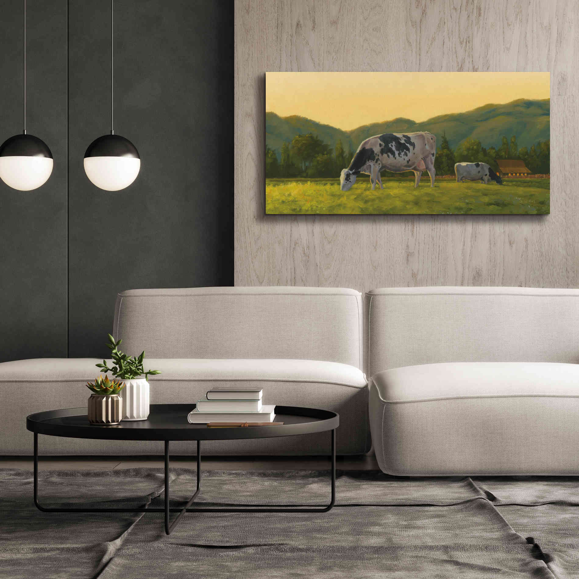 'Farm Life III' by James Wiens, Canvas Wall Art,60 x 30