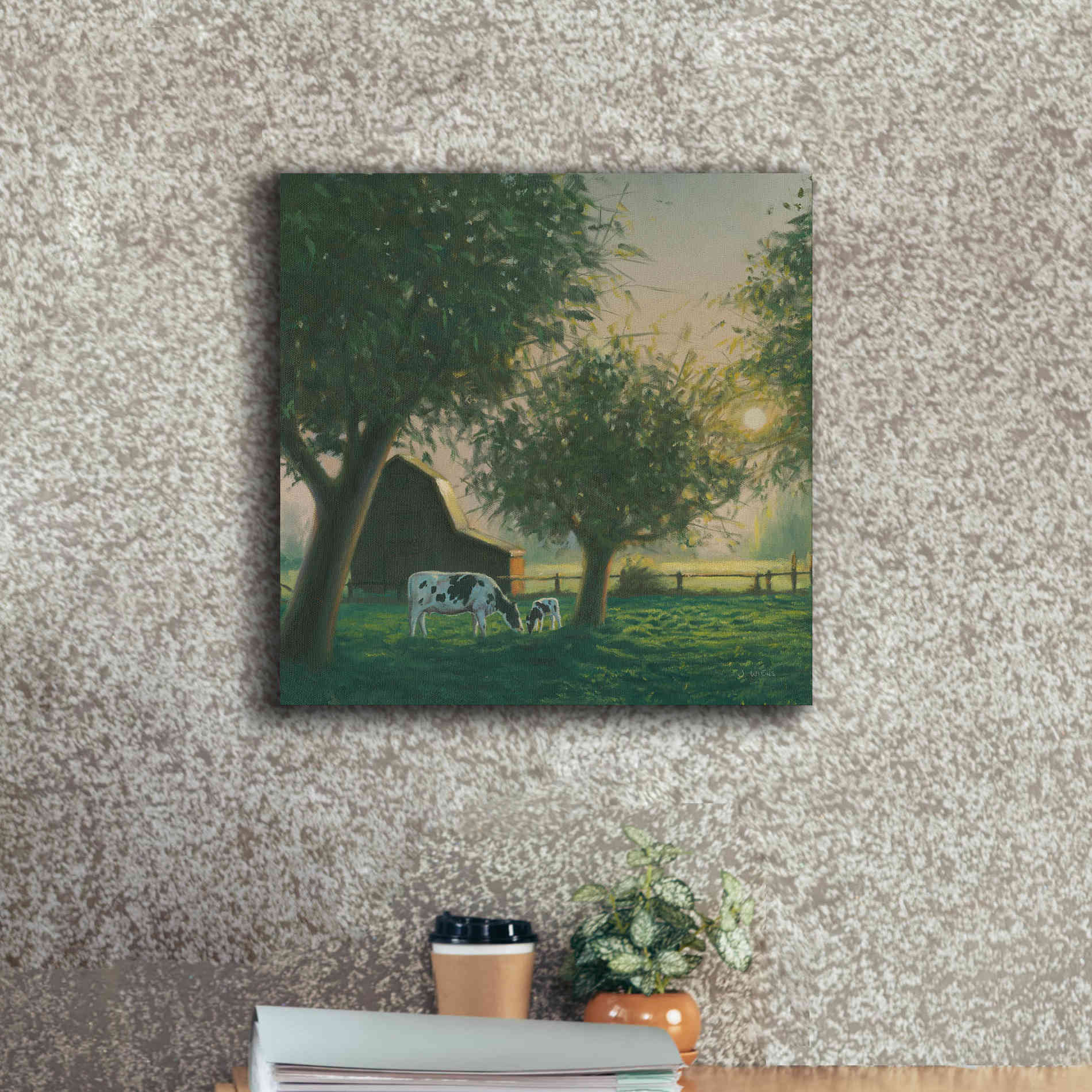 'Farm Life IV' by James Wiens, Canvas Wall Art,18 x 18