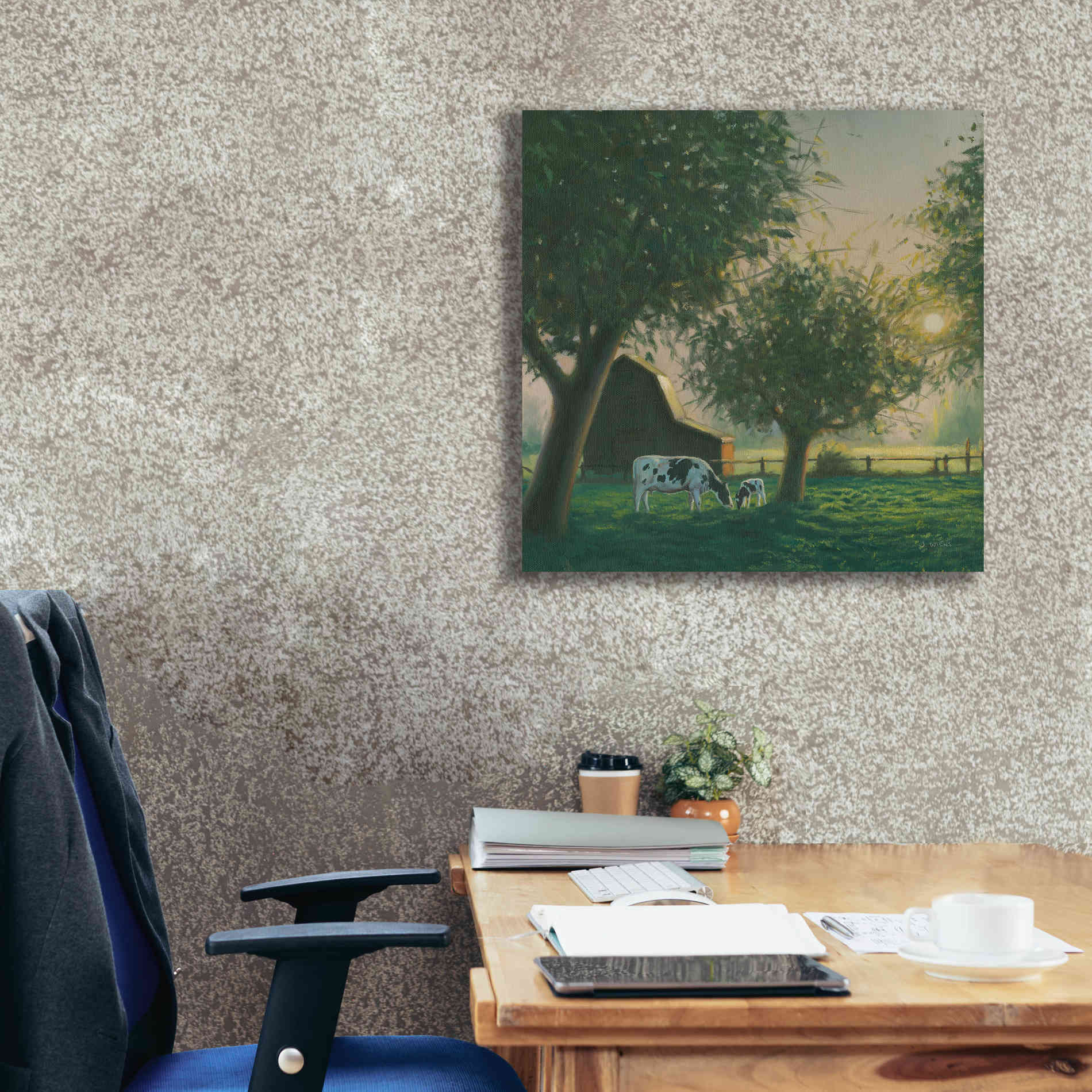 'Farm Life IV' by James Wiens, Canvas Wall Art,26 x 26