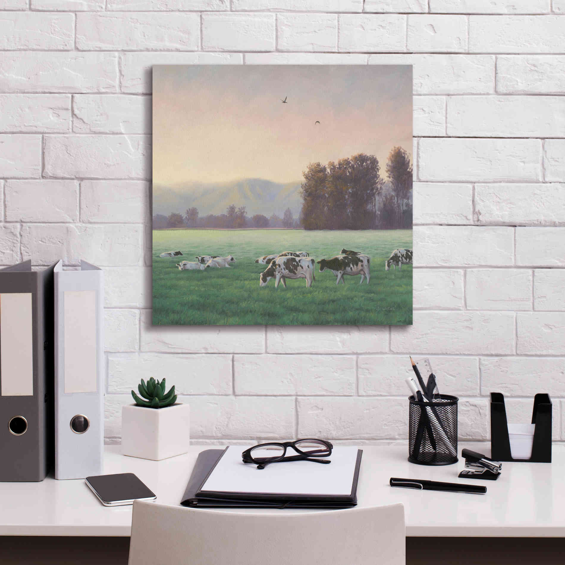 'Farm Life V' by James Wiens, Canvas Wall Art,18 x 18