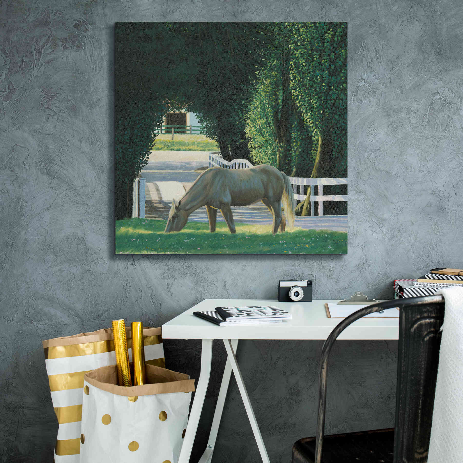 'Farm Life VI' by James Wiens, Canvas Wall Art,26 x 26
