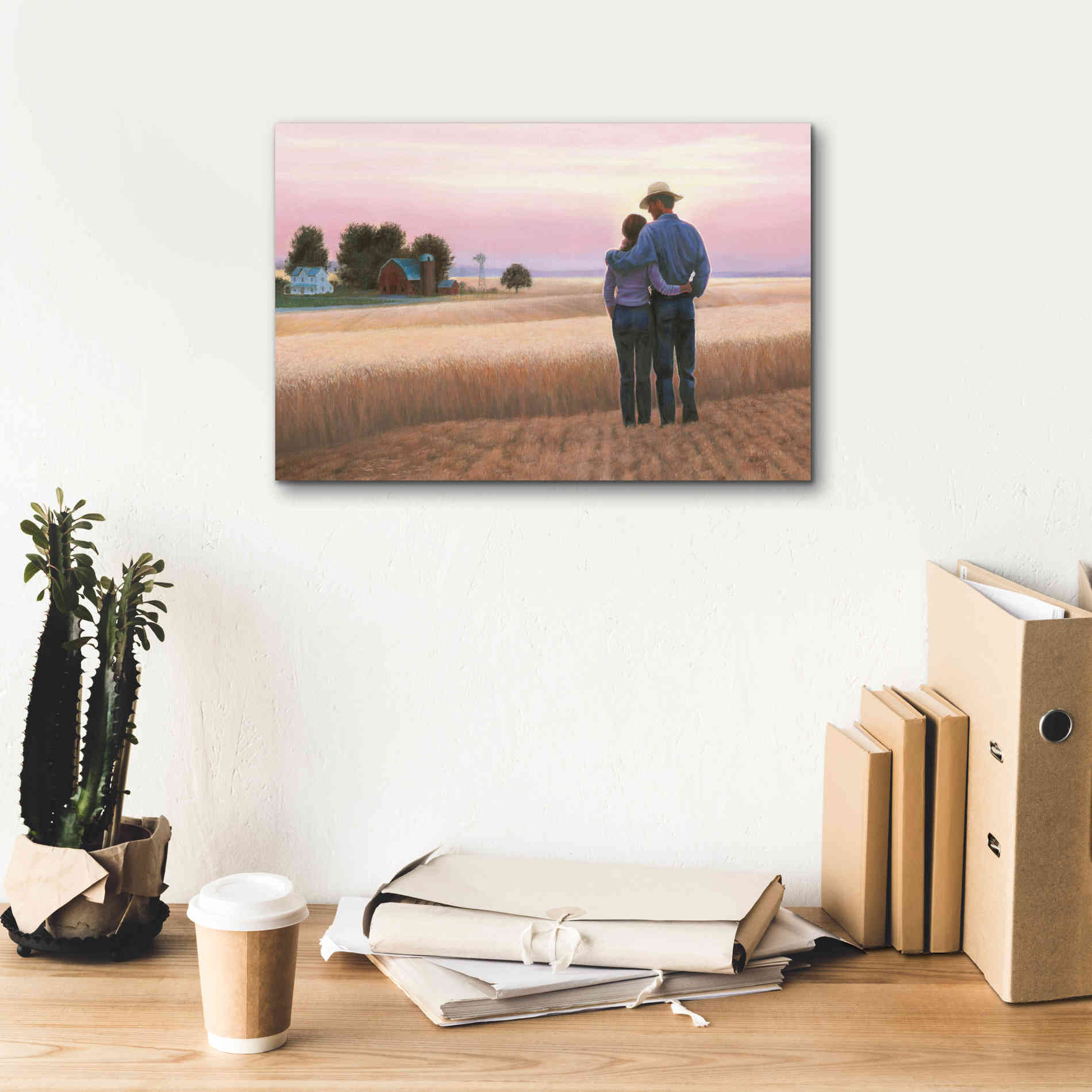 'Family Farm' by James Wiens, Canvas Wall Art,18 x 12