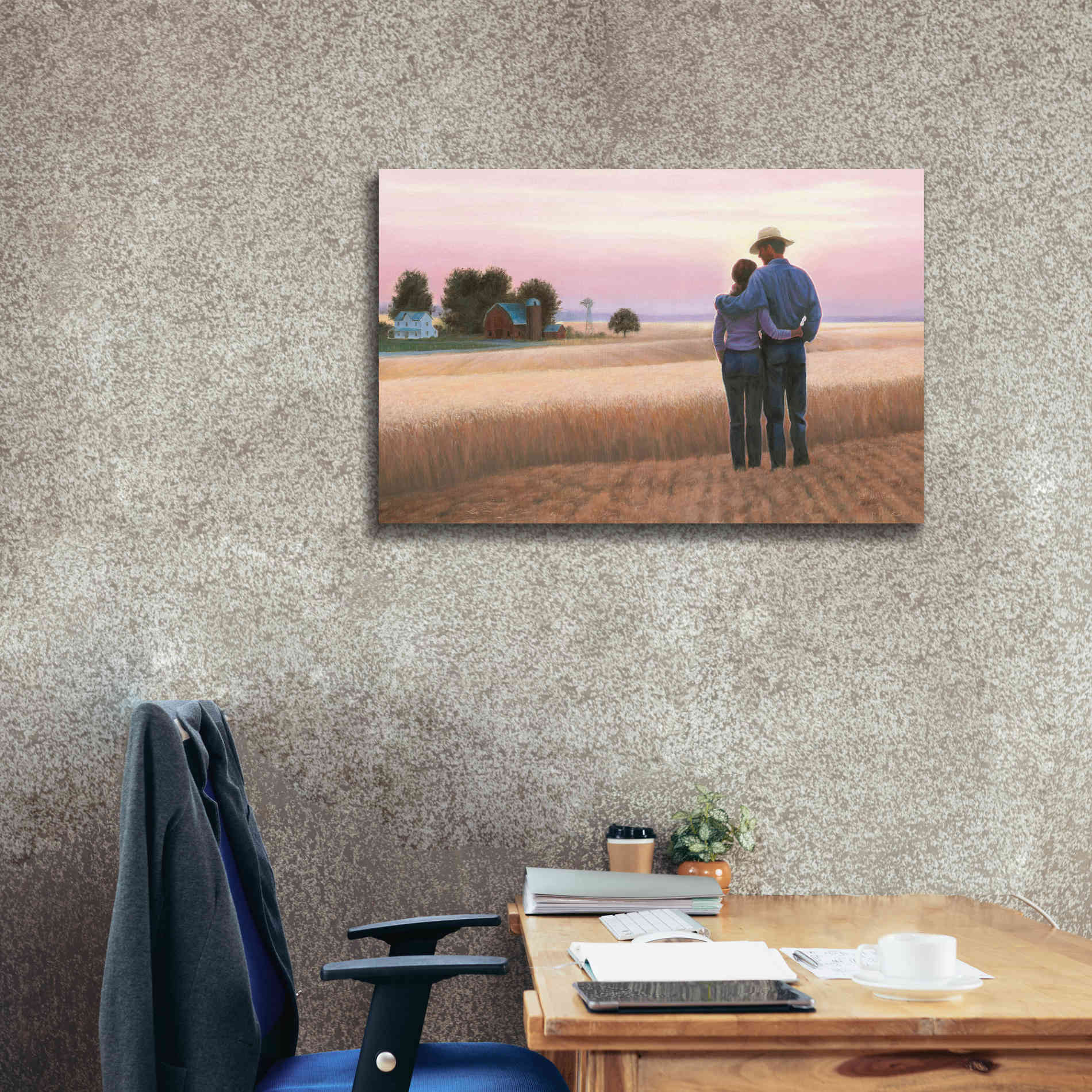 'Family Farm' by James Wiens, Canvas Wall Art,40 x 26