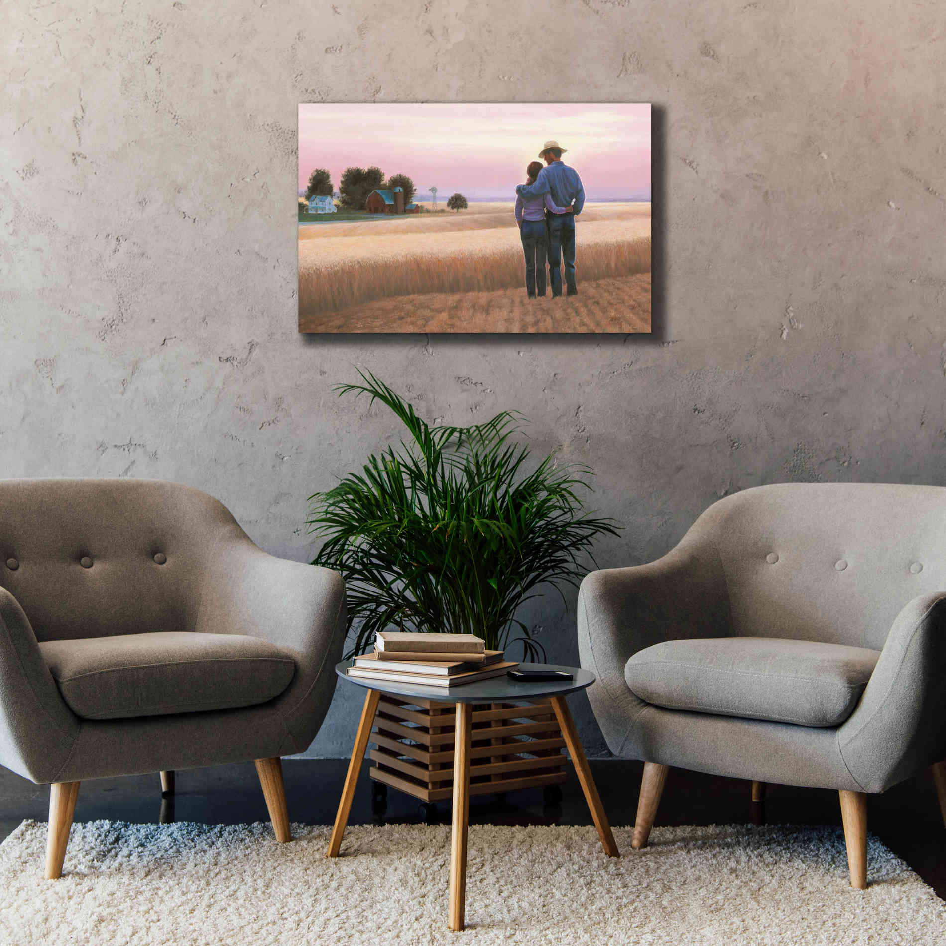 'Family Farm' by James Wiens, Canvas Wall Art,40 x 26