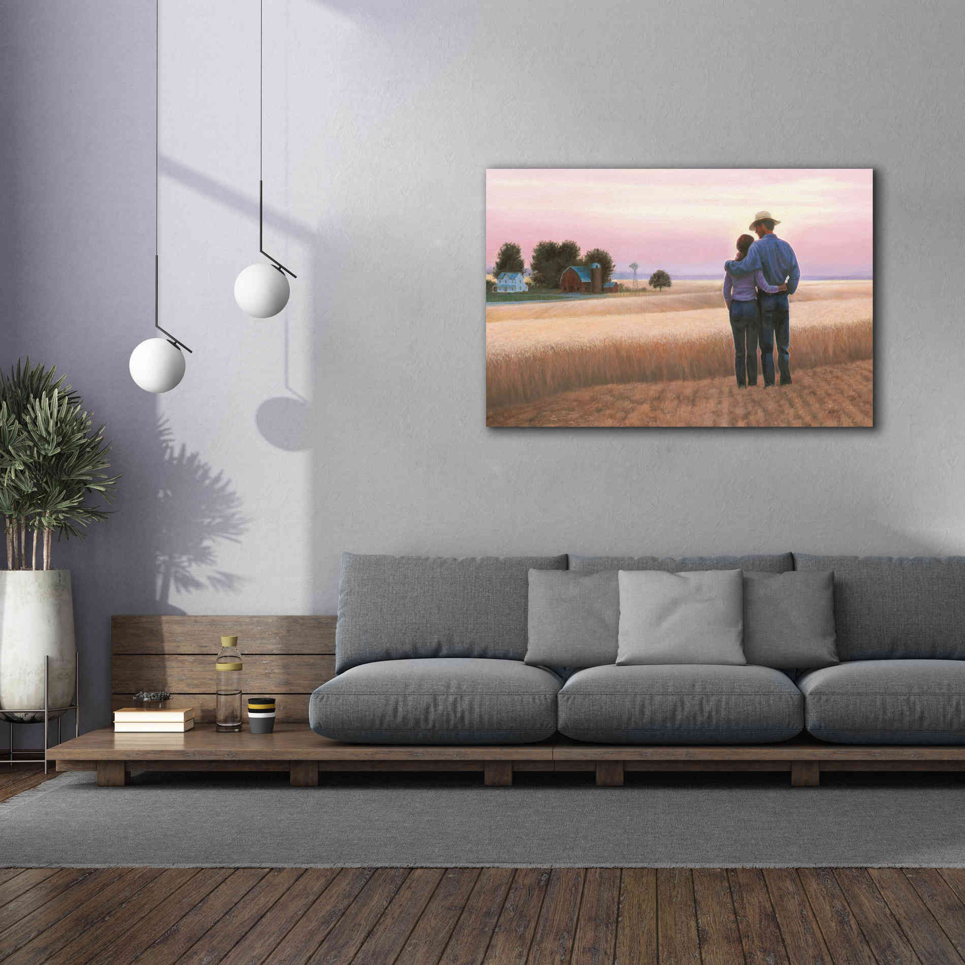 'Family Farm' by James Wiens, Canvas Wall Art,60 x 40