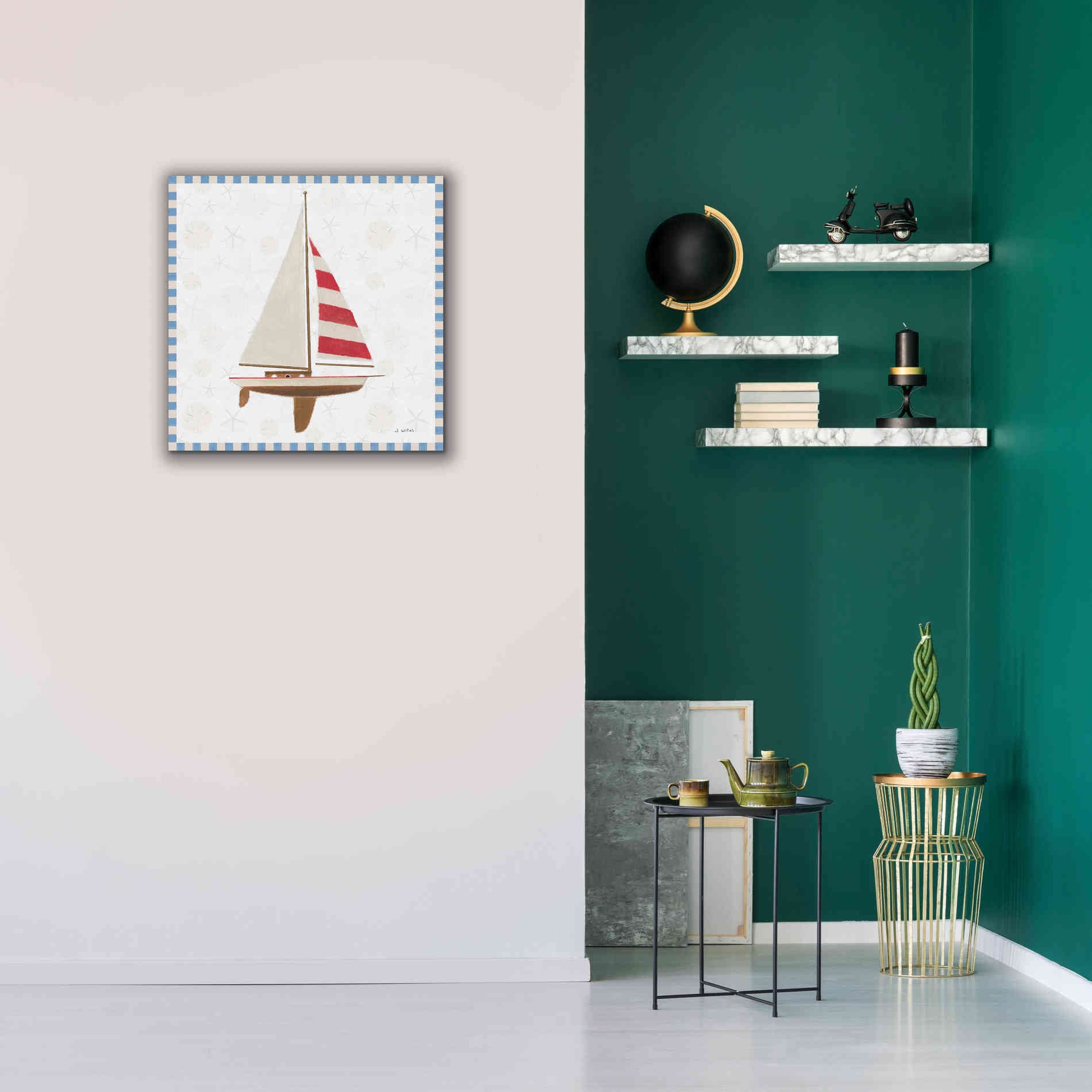 'Beach Days IV' by James Wiens, Canvas Wall Art,26 x 26