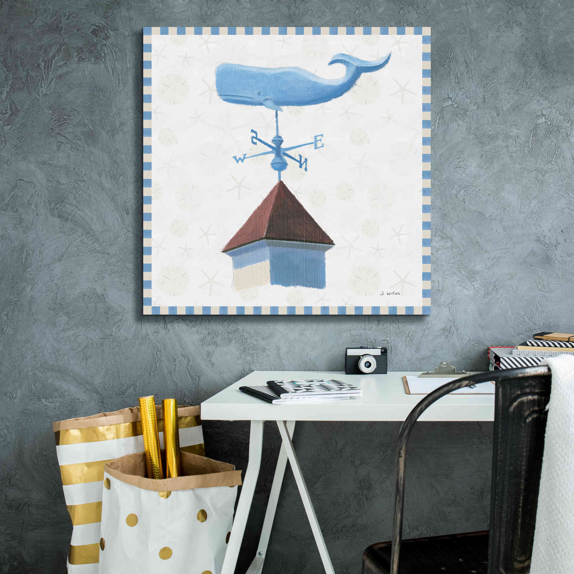 'Beach Days V' by James Wiens, Canvas Wall Art,26 x 26