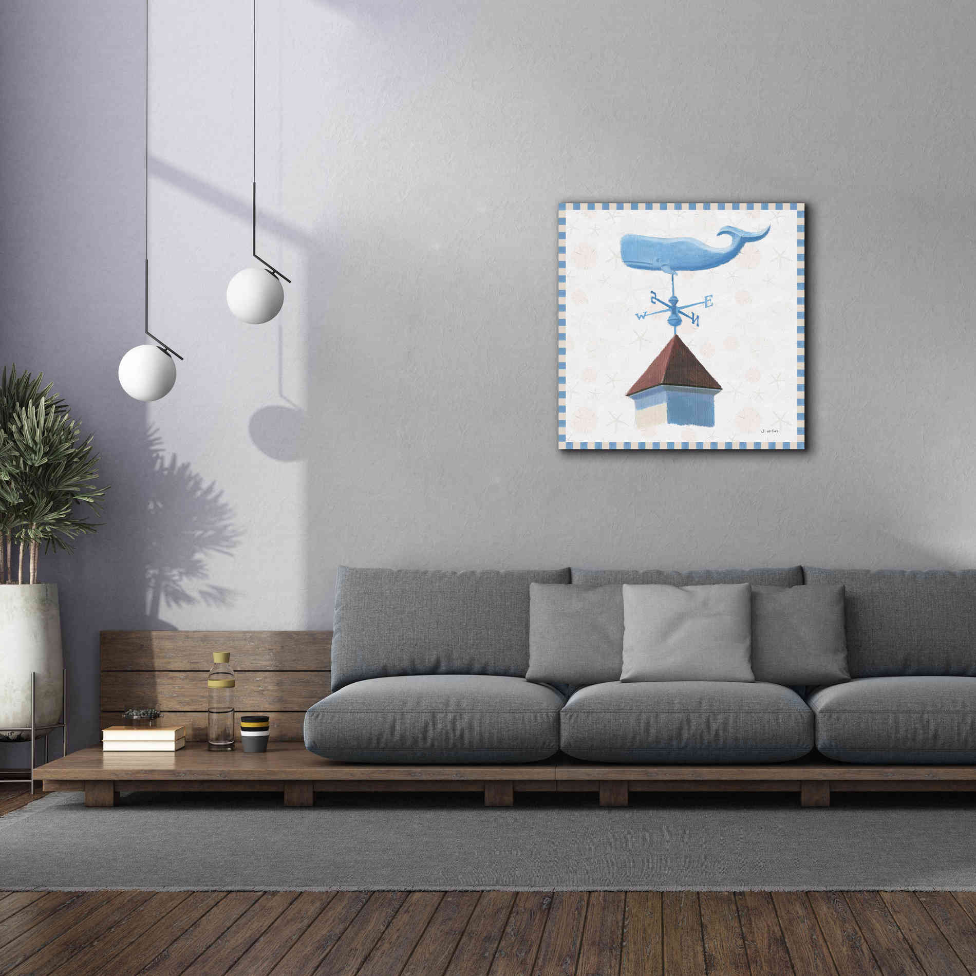 'Beach Days V' by James Wiens, Canvas Wall Art,37 x 37