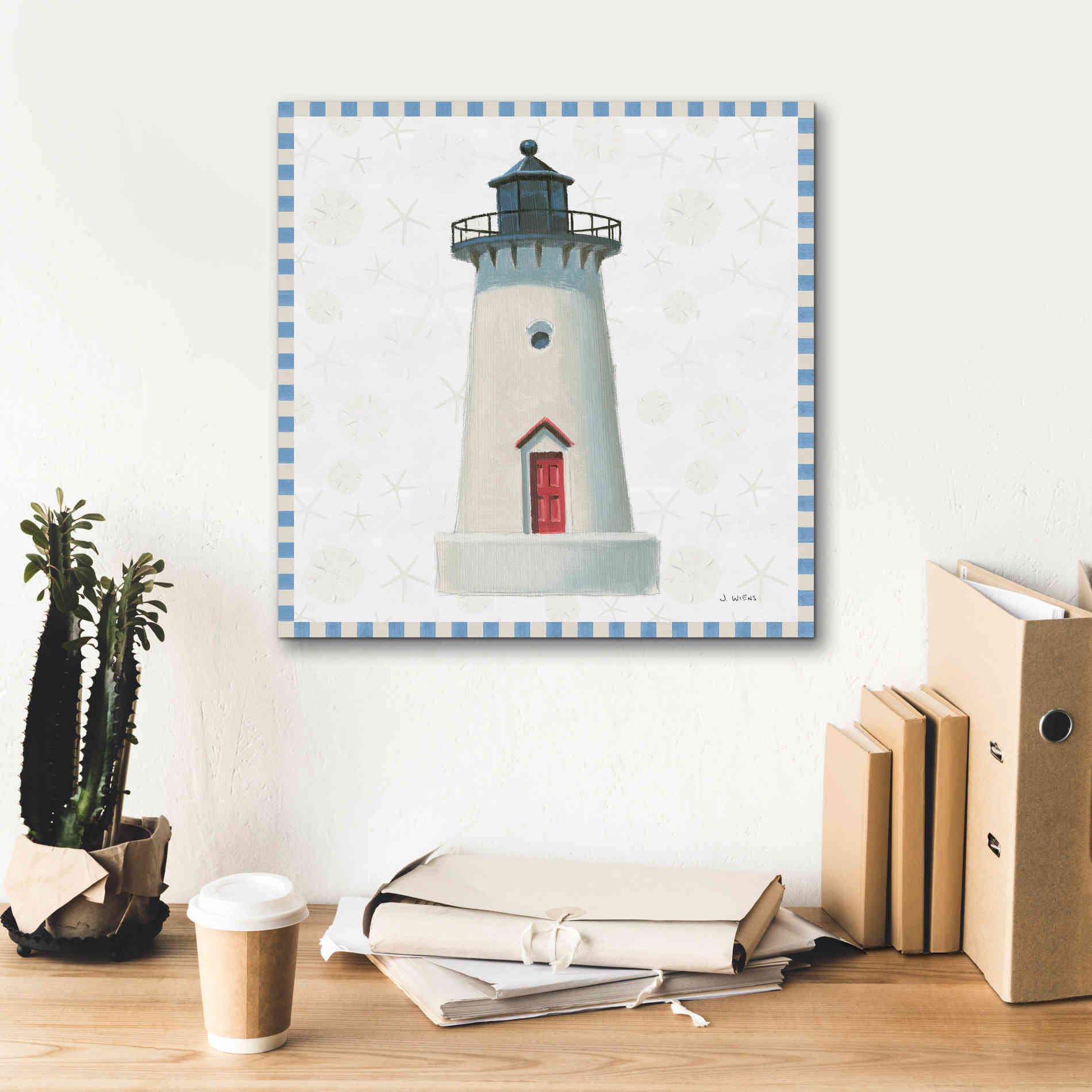 'Beach Days VI' by James Wiens, Canvas Wall Art,18 x 18