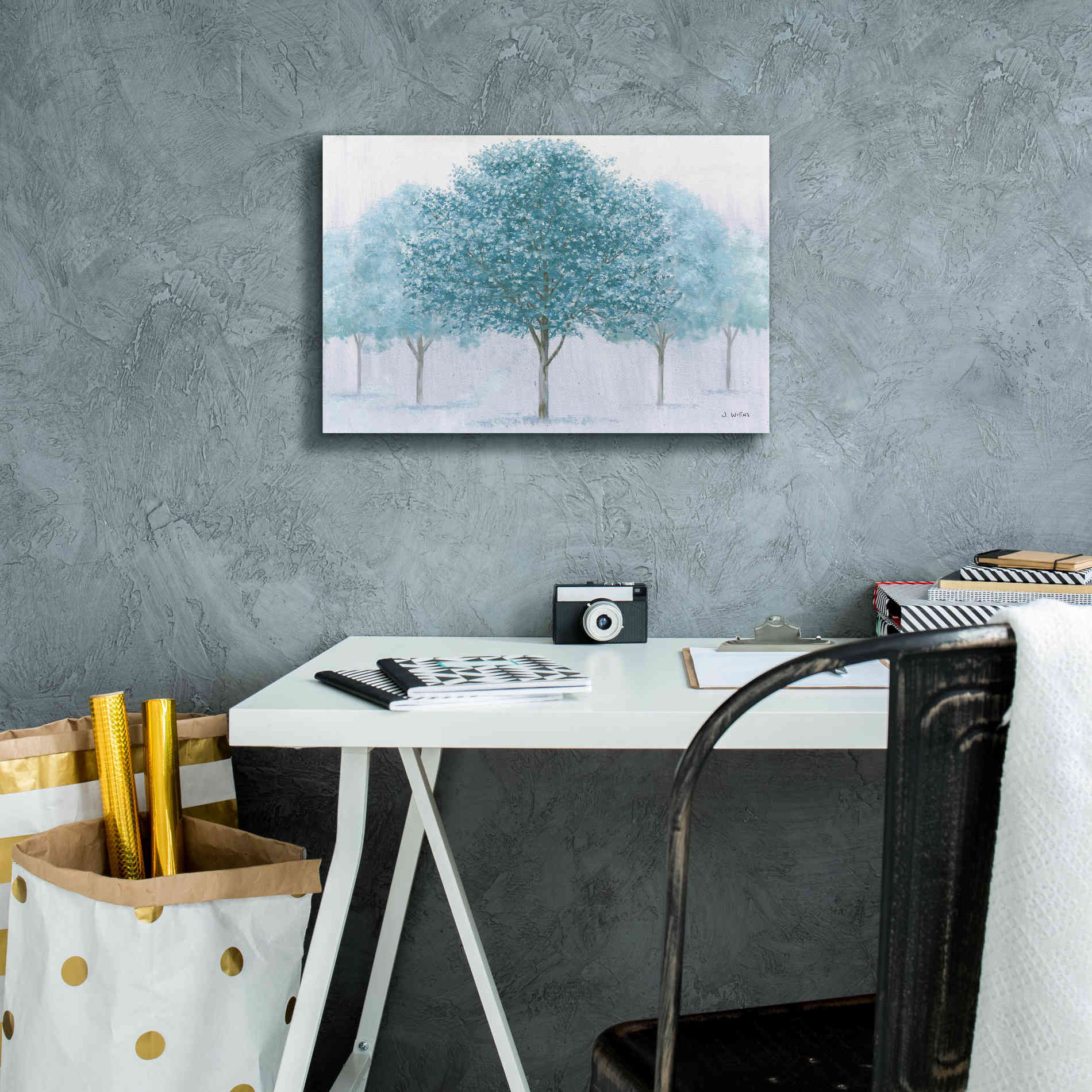 'Peaceful Grove' by James Wiens, Canvas Wall Art,18 x 12