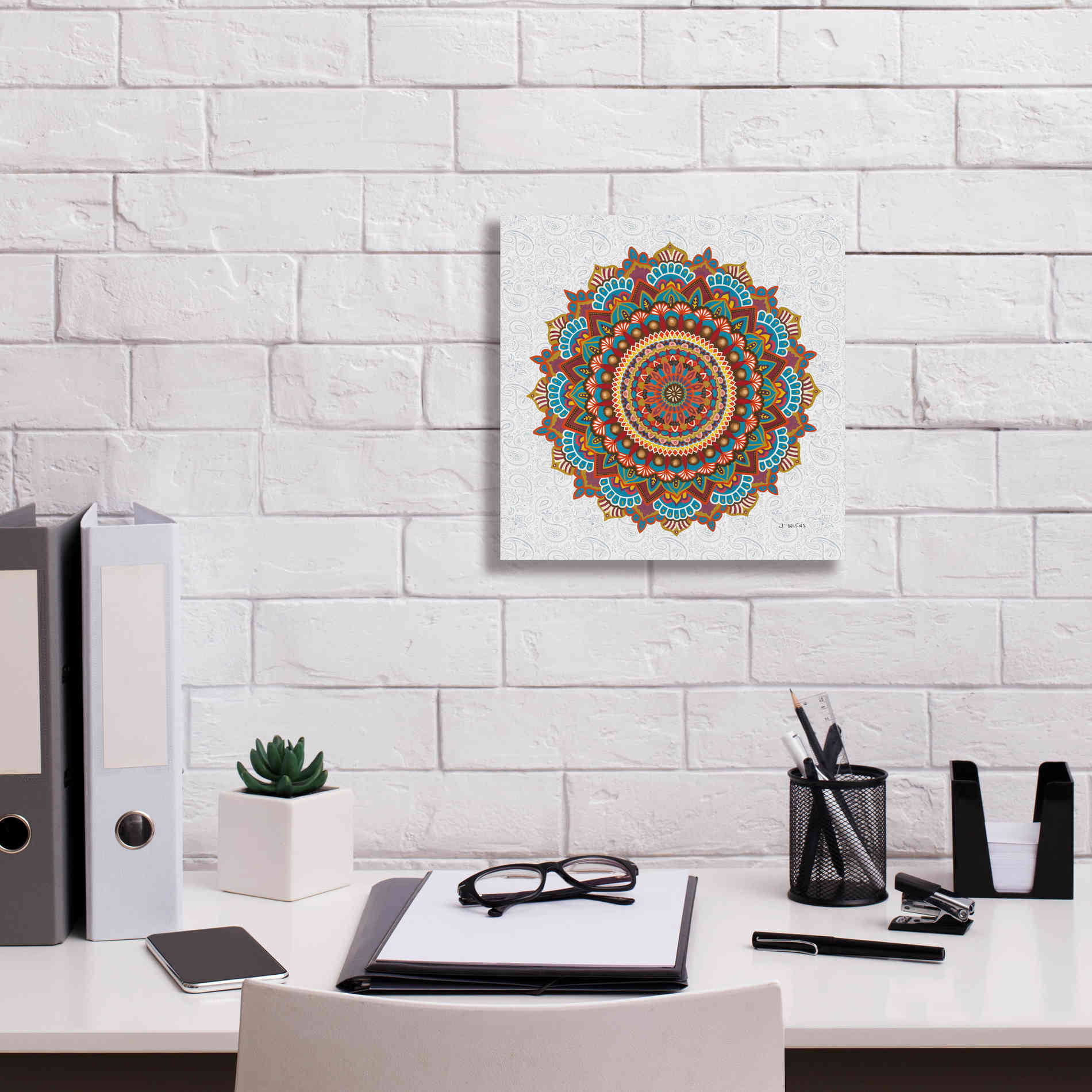 'Mandala Dream' by James Wiens, Canvas Wall Art,12 x 12