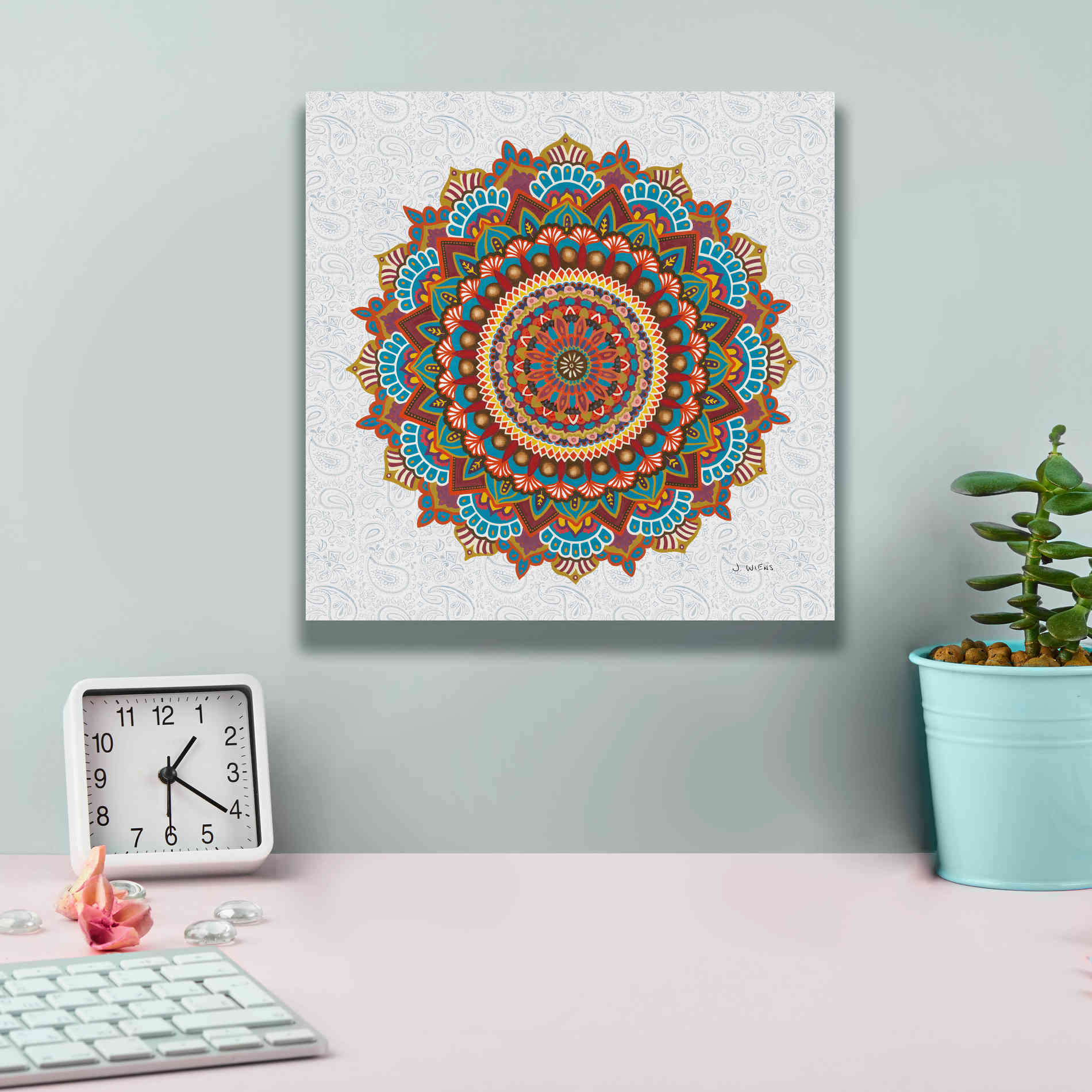 'Mandala Dream' by James Wiens, Canvas Wall Art,12 x 12