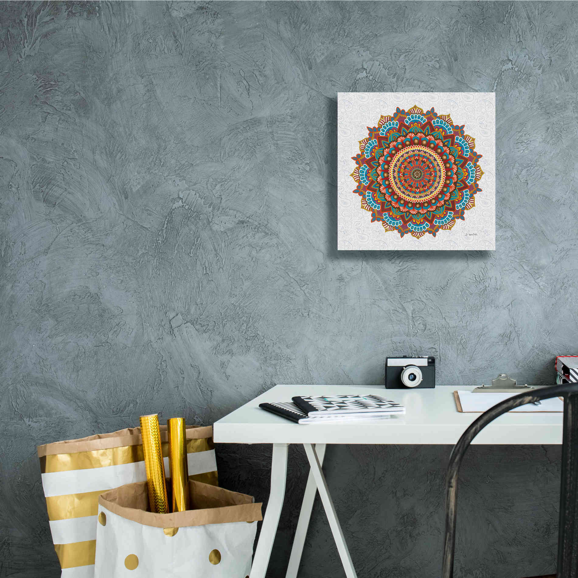 'Mandala Dream' by James Wiens, Canvas Wall Art,12 x 12