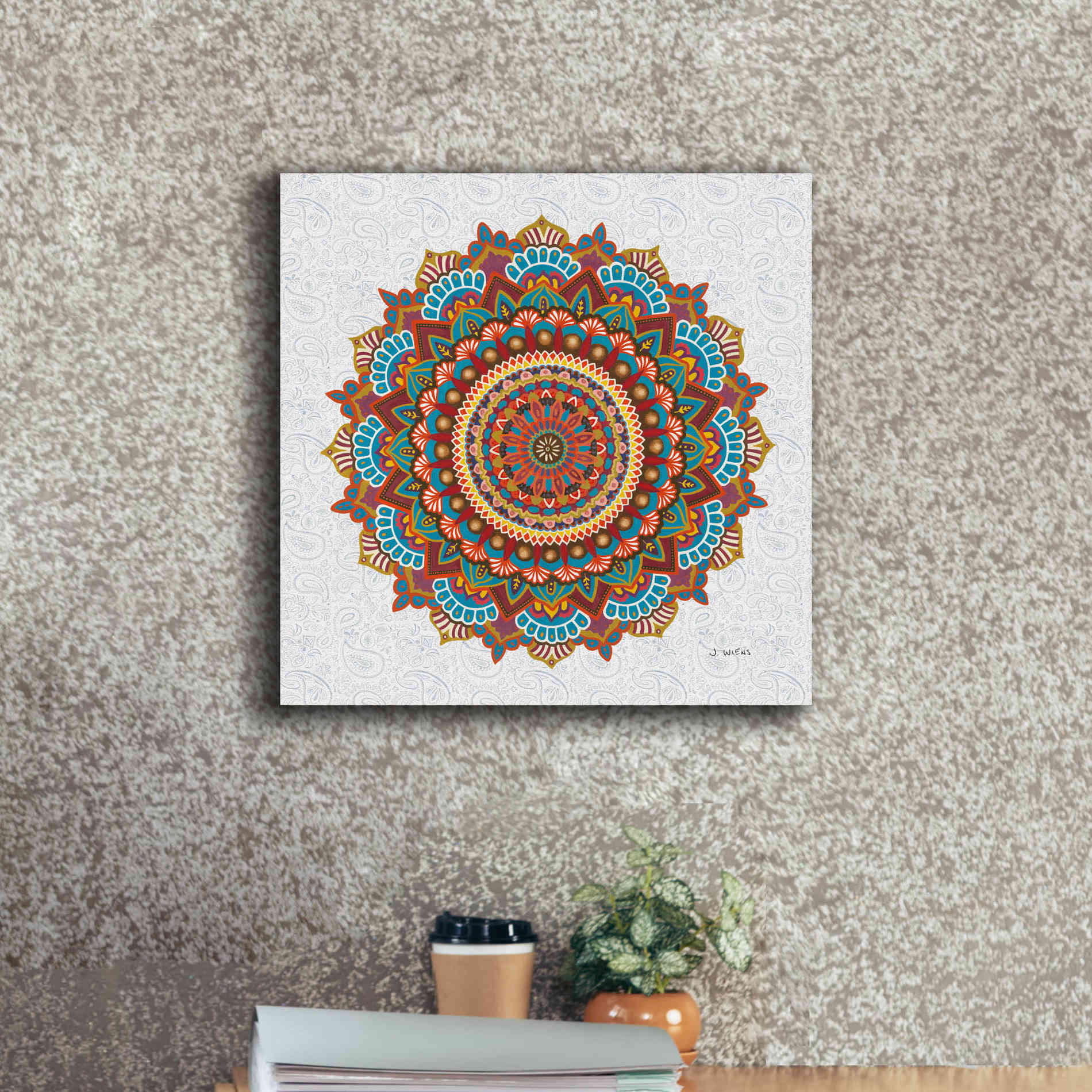 'Mandala Dream' by James Wiens, Canvas Wall Art,18 x 18